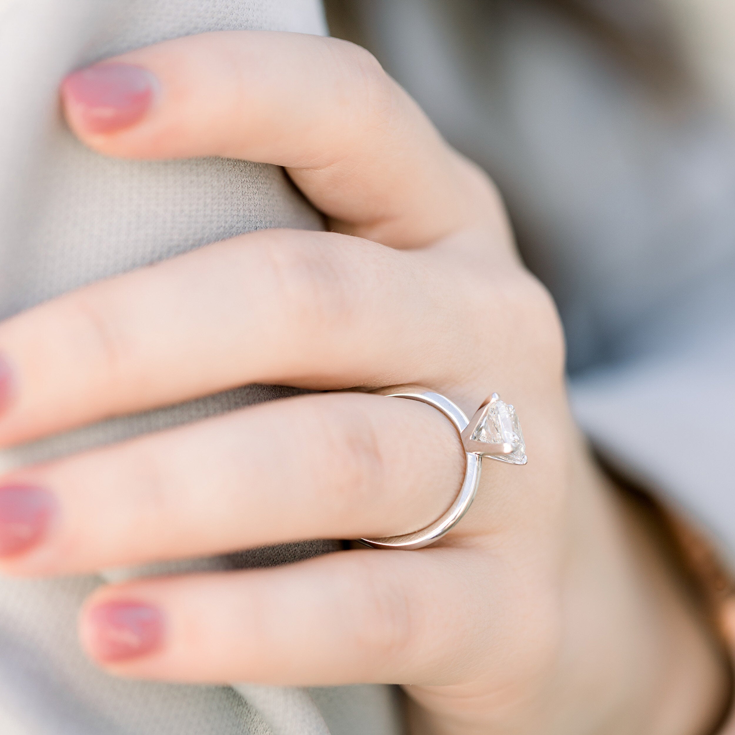 moissanite minimalist ring Chicago