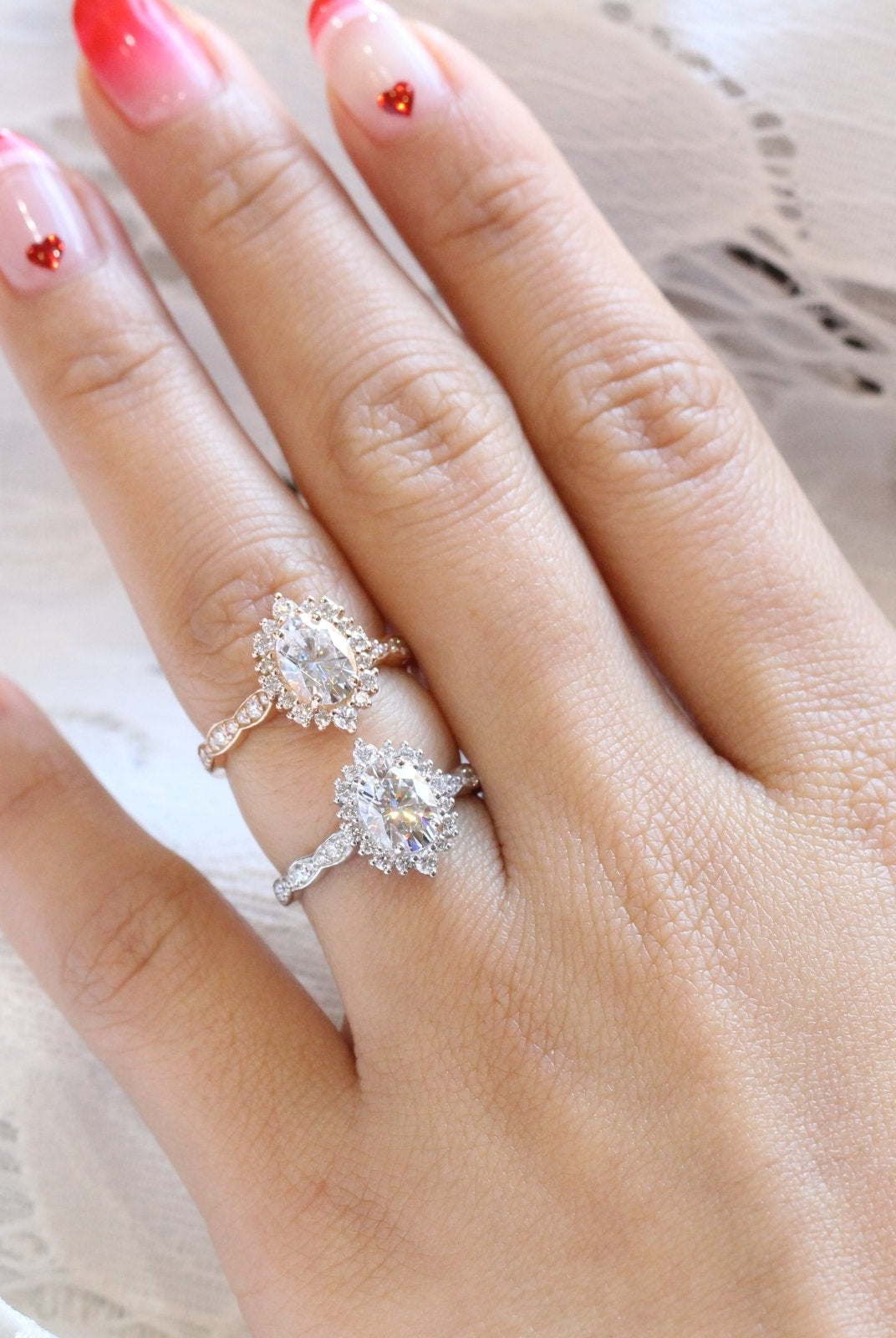 Moissanite wedding jewelry for small wedding
