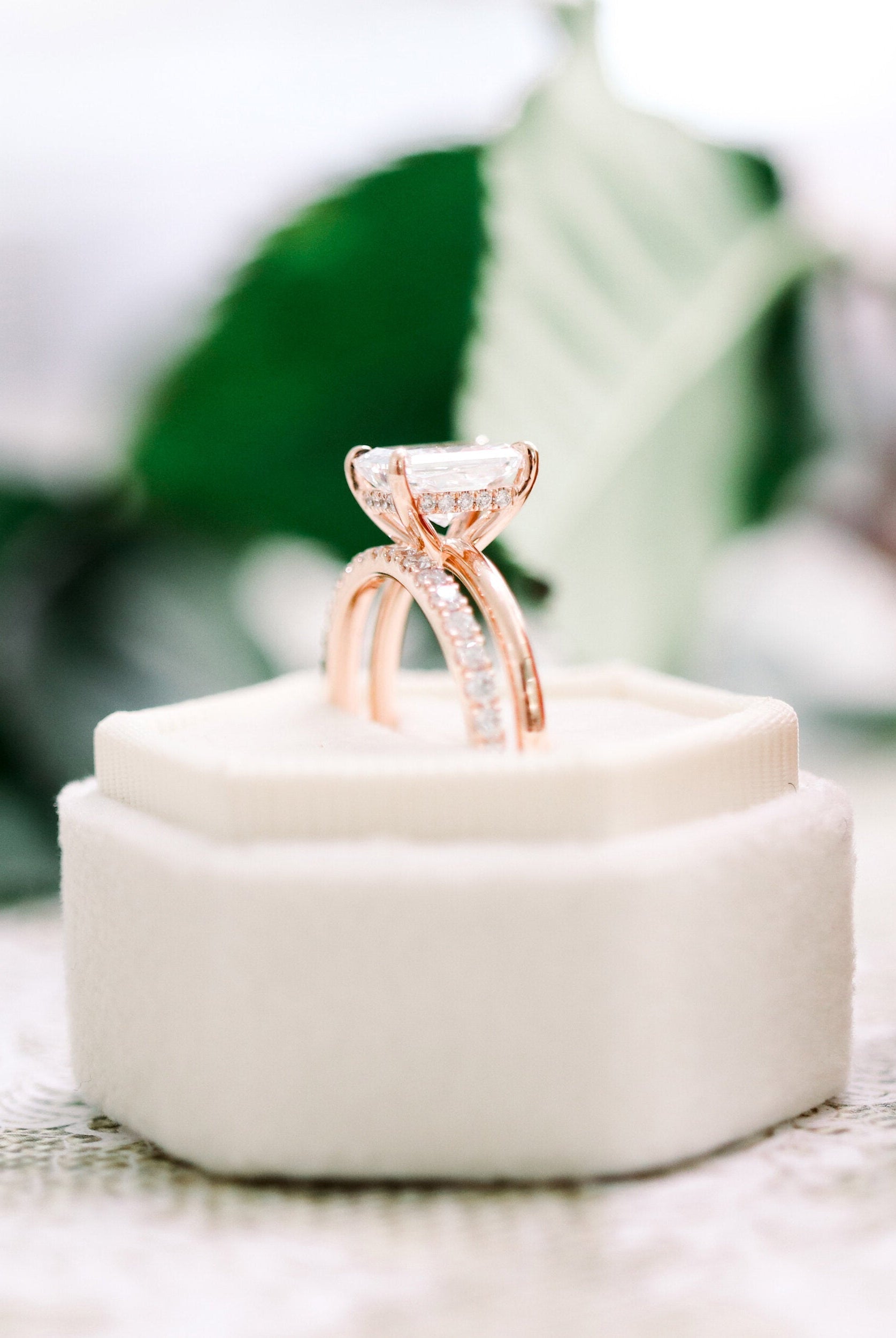 Moissanite oval eternity ring New York