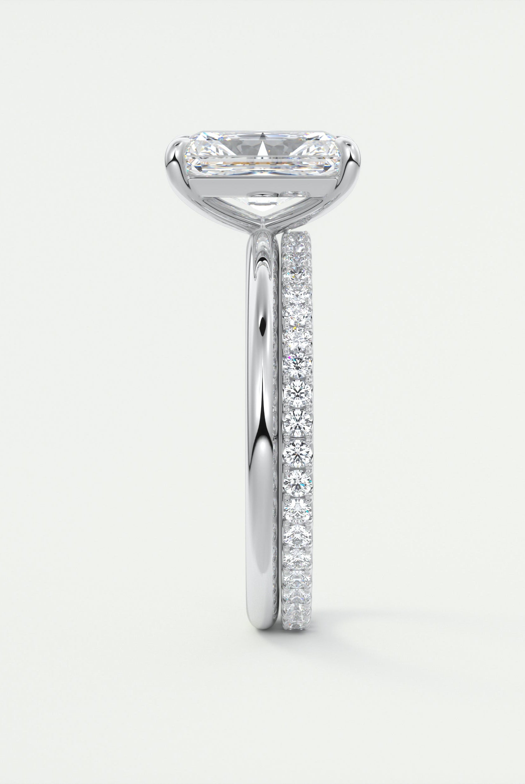 Moissanite wedding jewelry for step-grandmother