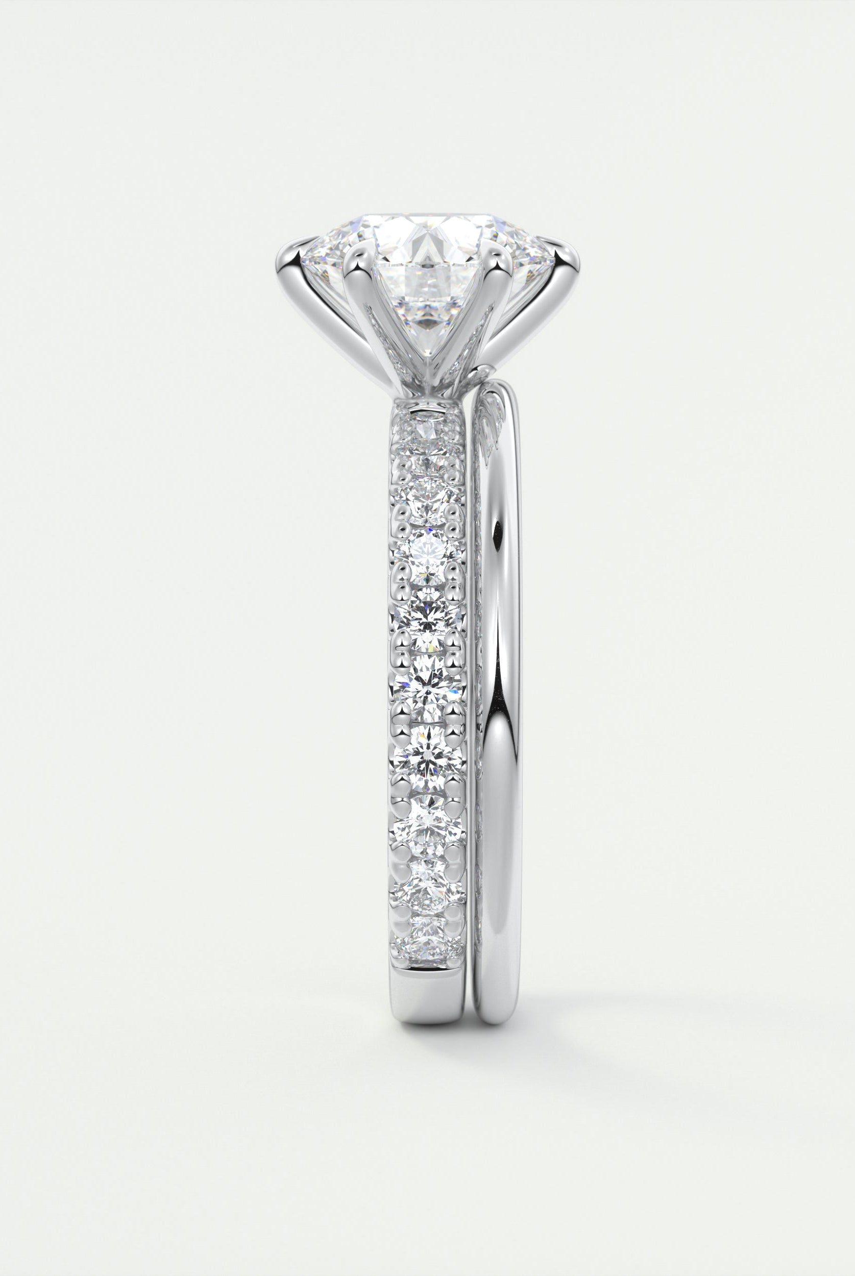 moissanite jewelry with floral-inspired aesthetics