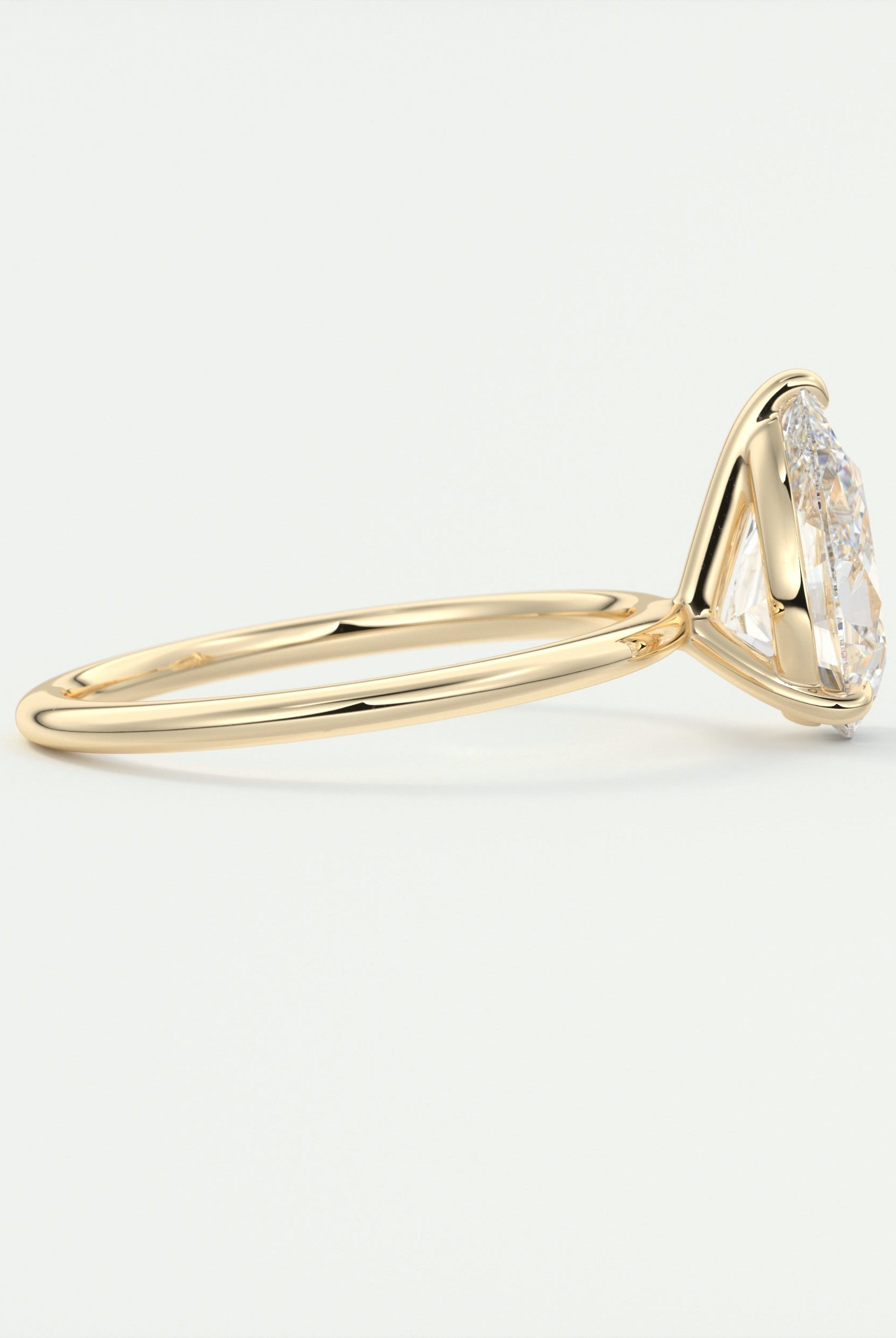 Asscher cut moissanite rings