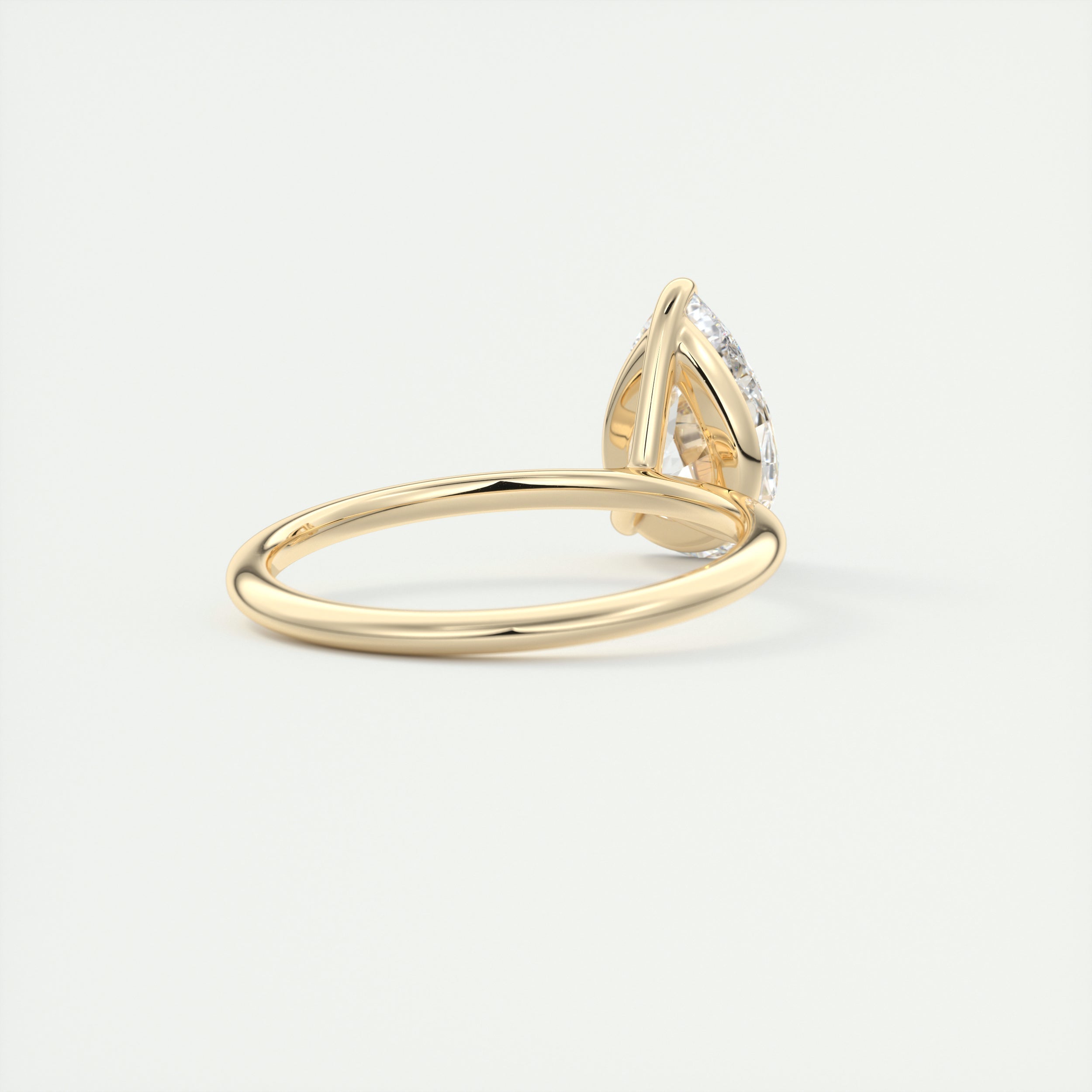 Round moissanite engagement rings