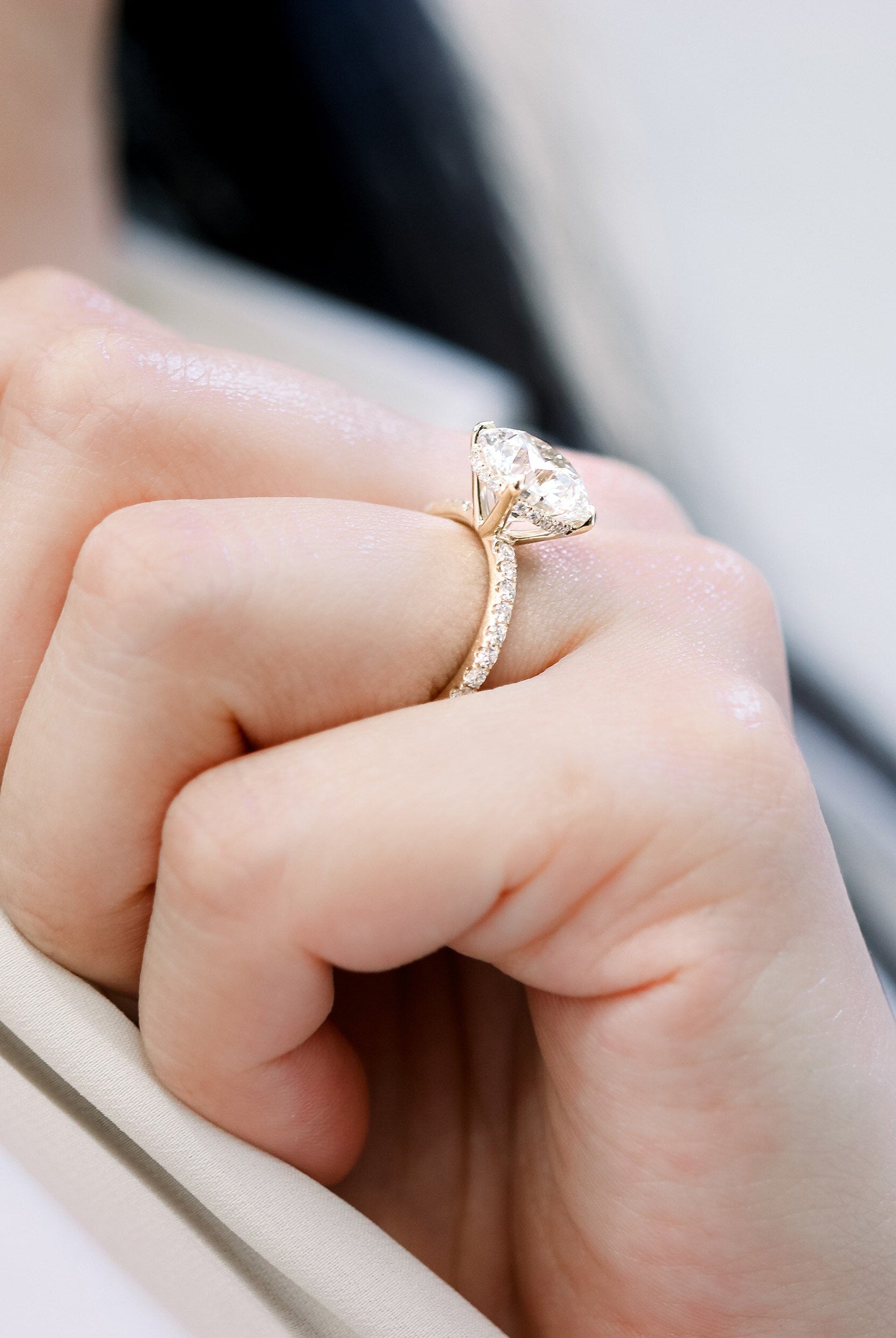Moissanite diamond vintage pendant necklace offers online