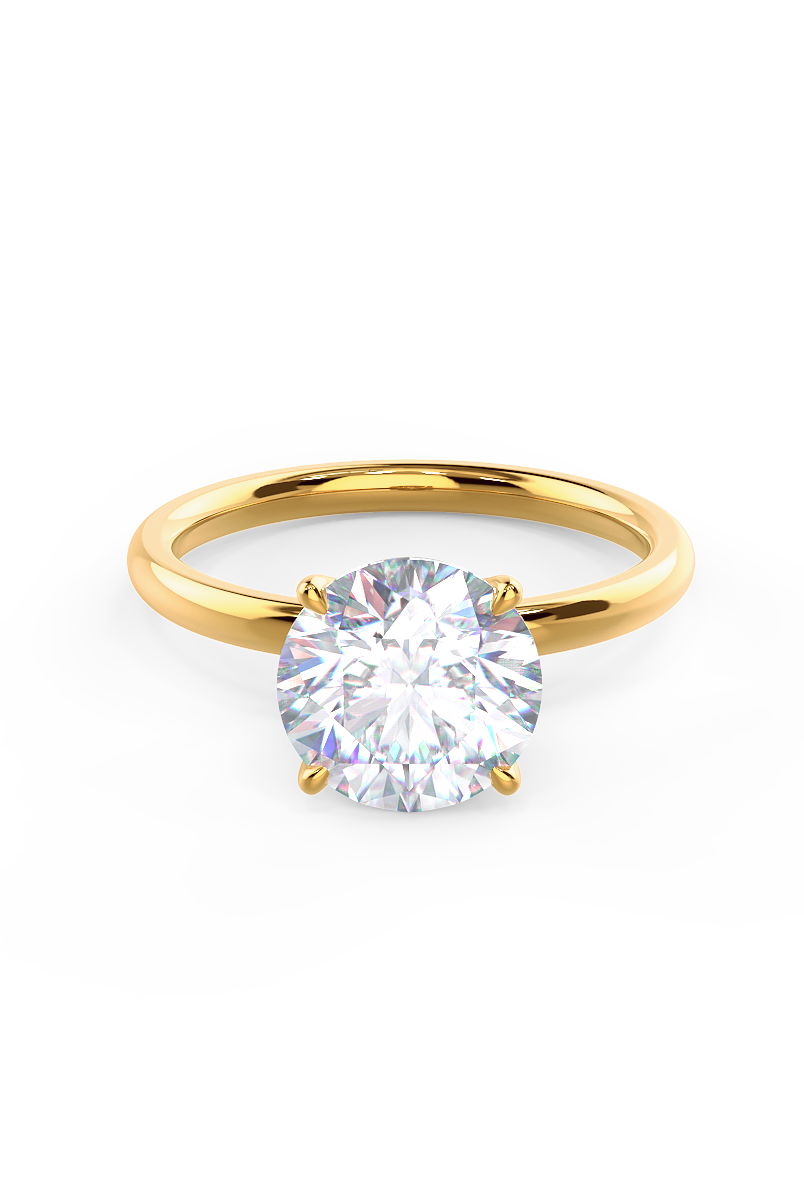 Customized moissanite rings