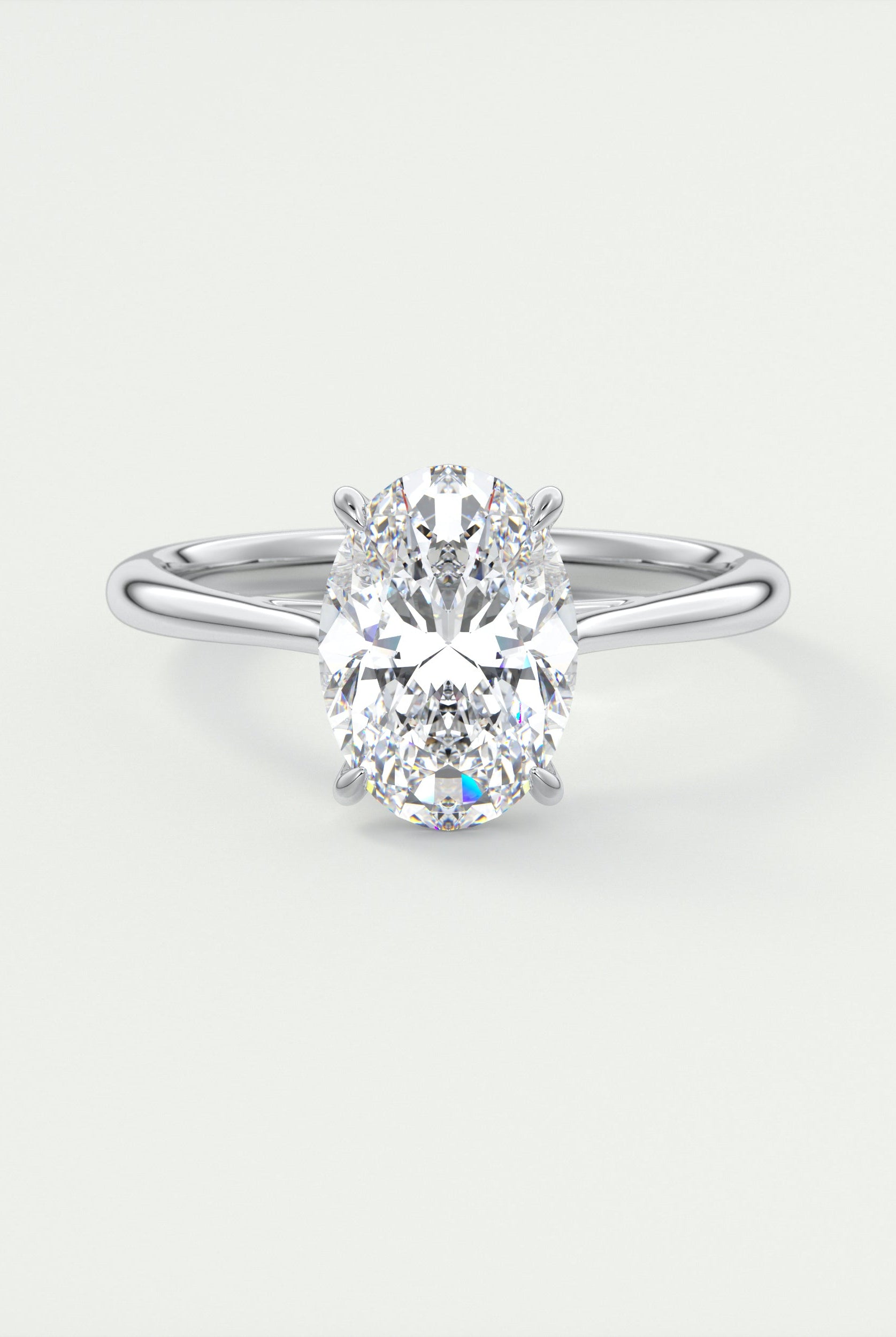 moissanite jewelry with lab-grown white topaz for sale