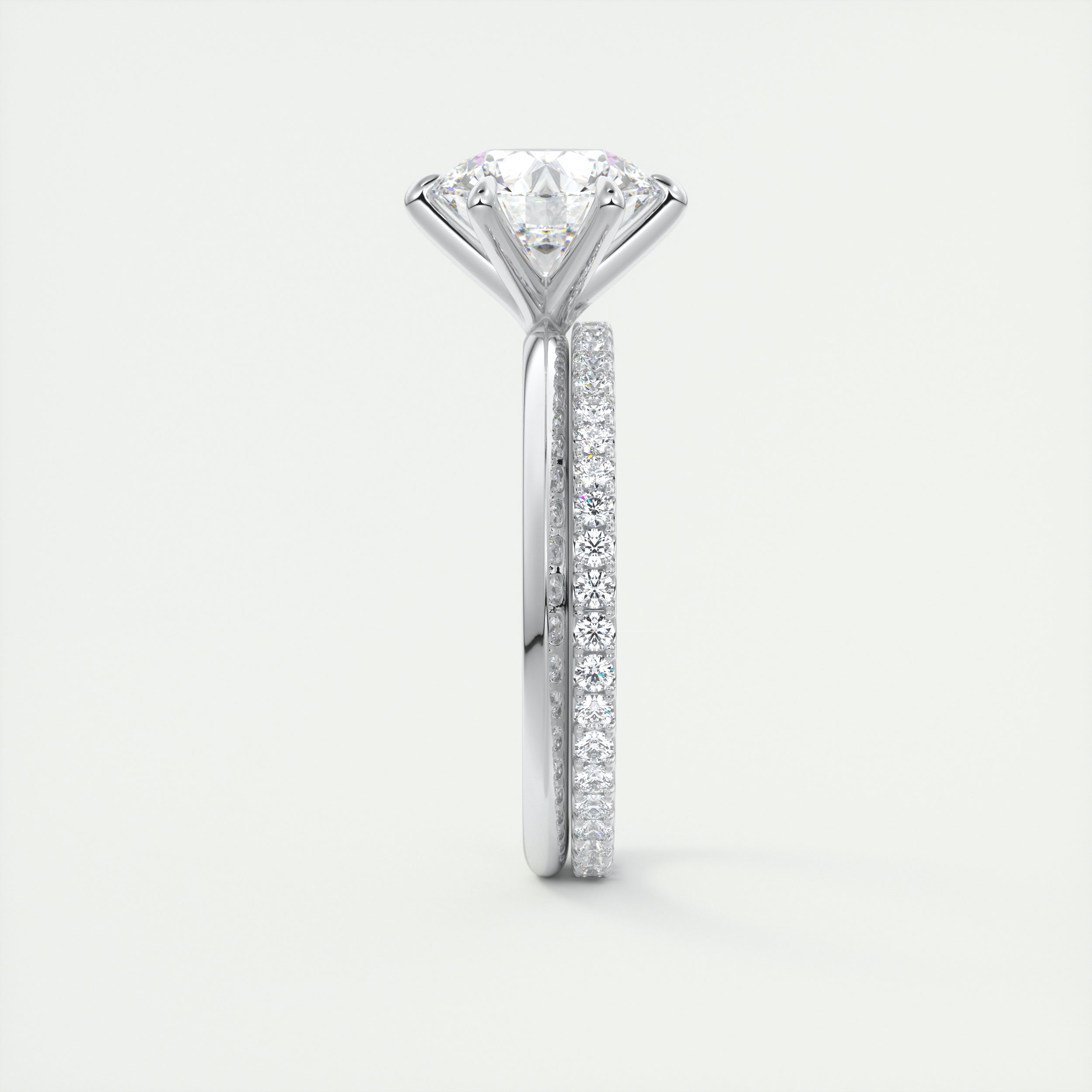 Moissanite wedding bands