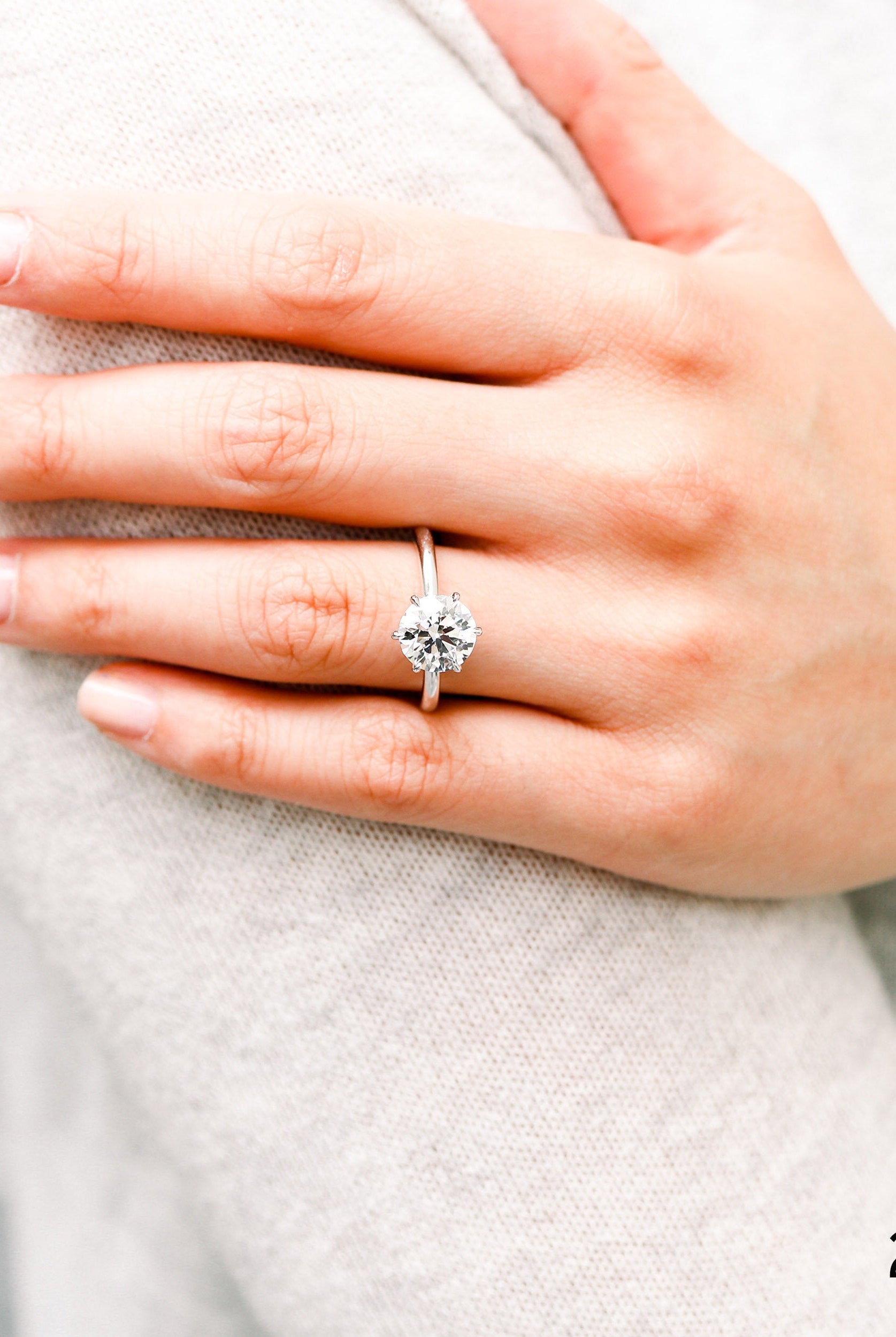 moissanite twist engagement ring Chicago