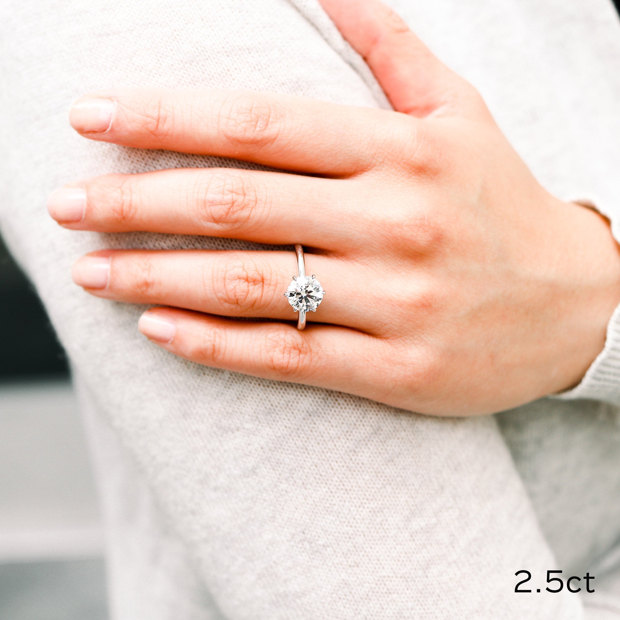 moissanite twist engagement ring Chicago