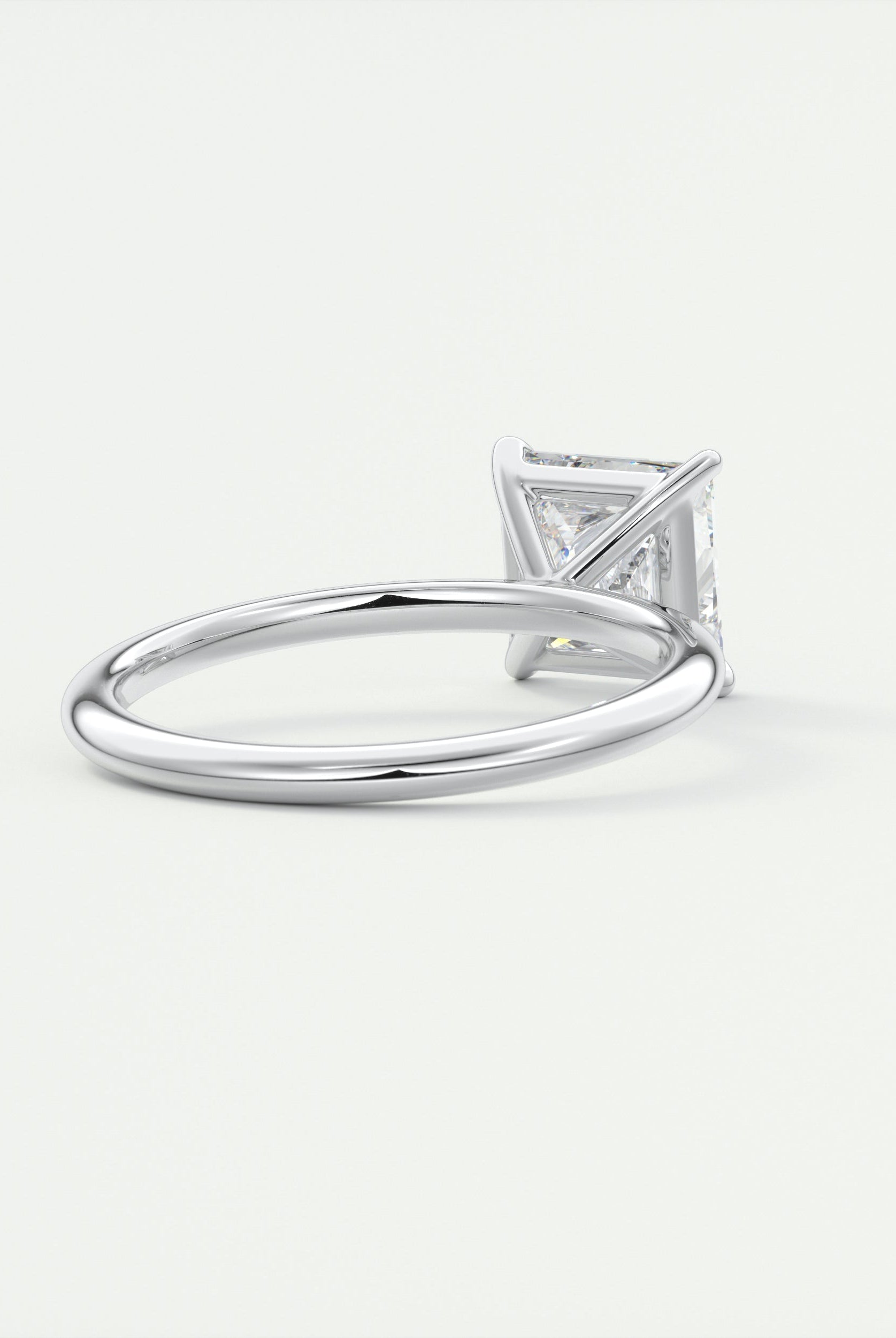 Three-stone moissanite rings