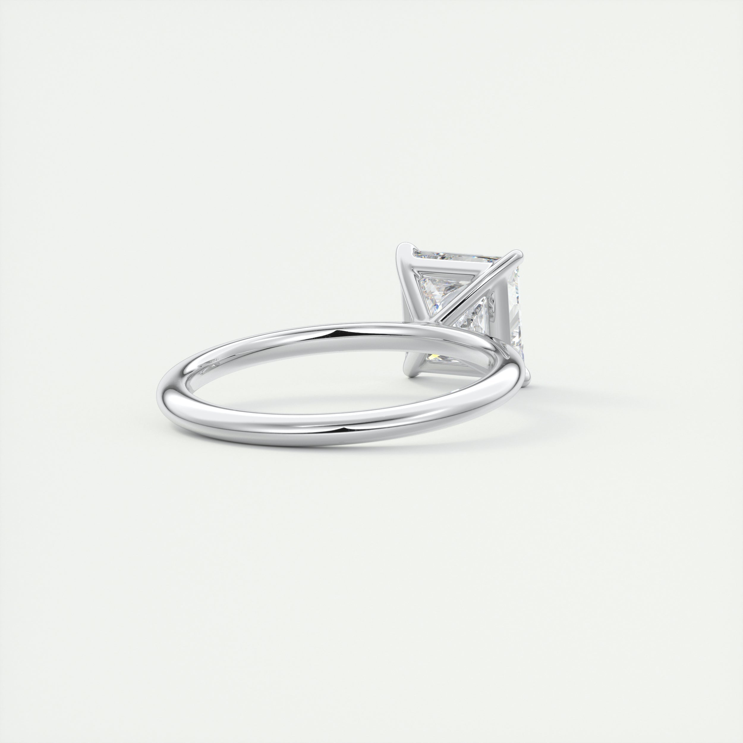 Three-stone moissanite rings