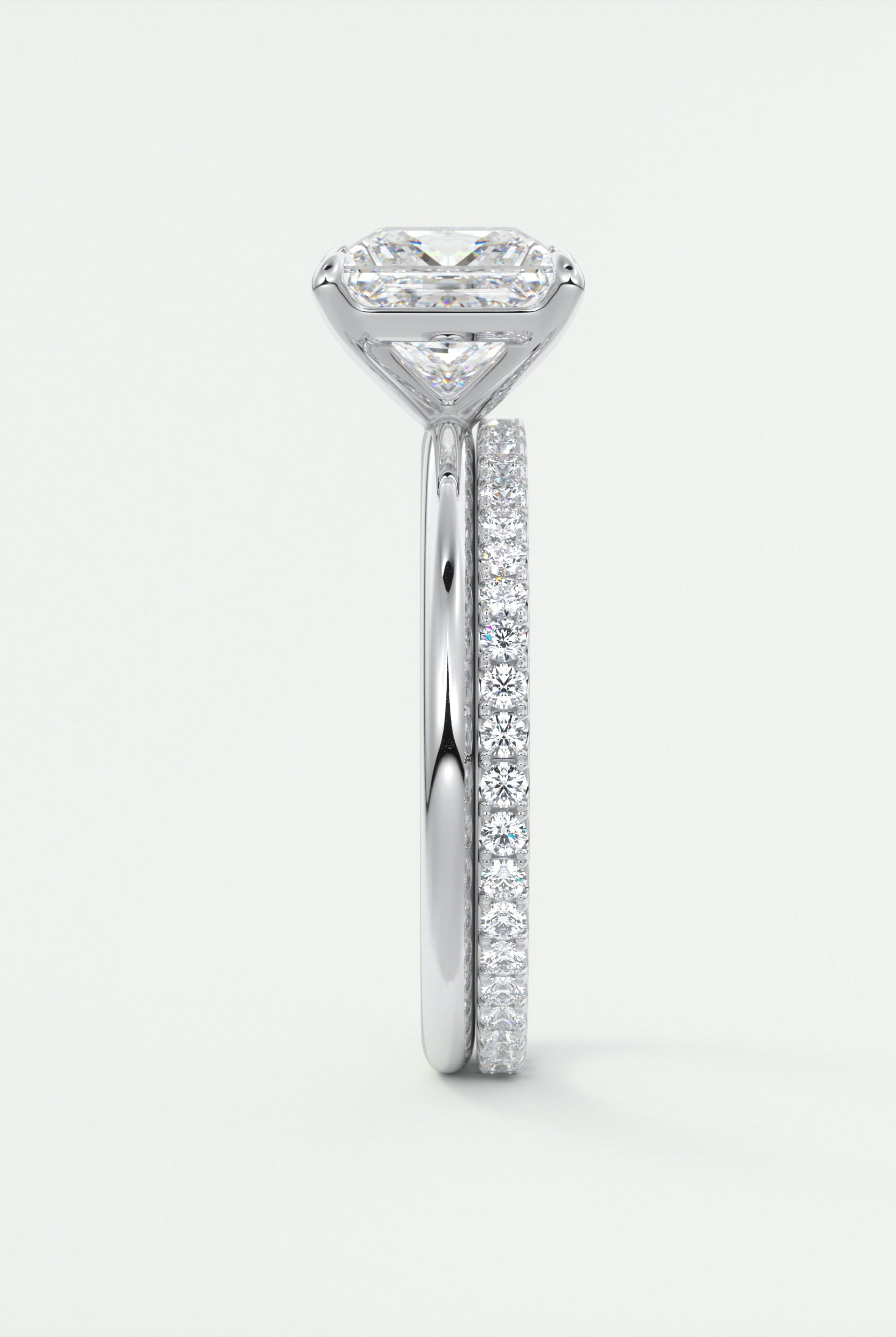 Solitaire moissanite engagement rings
