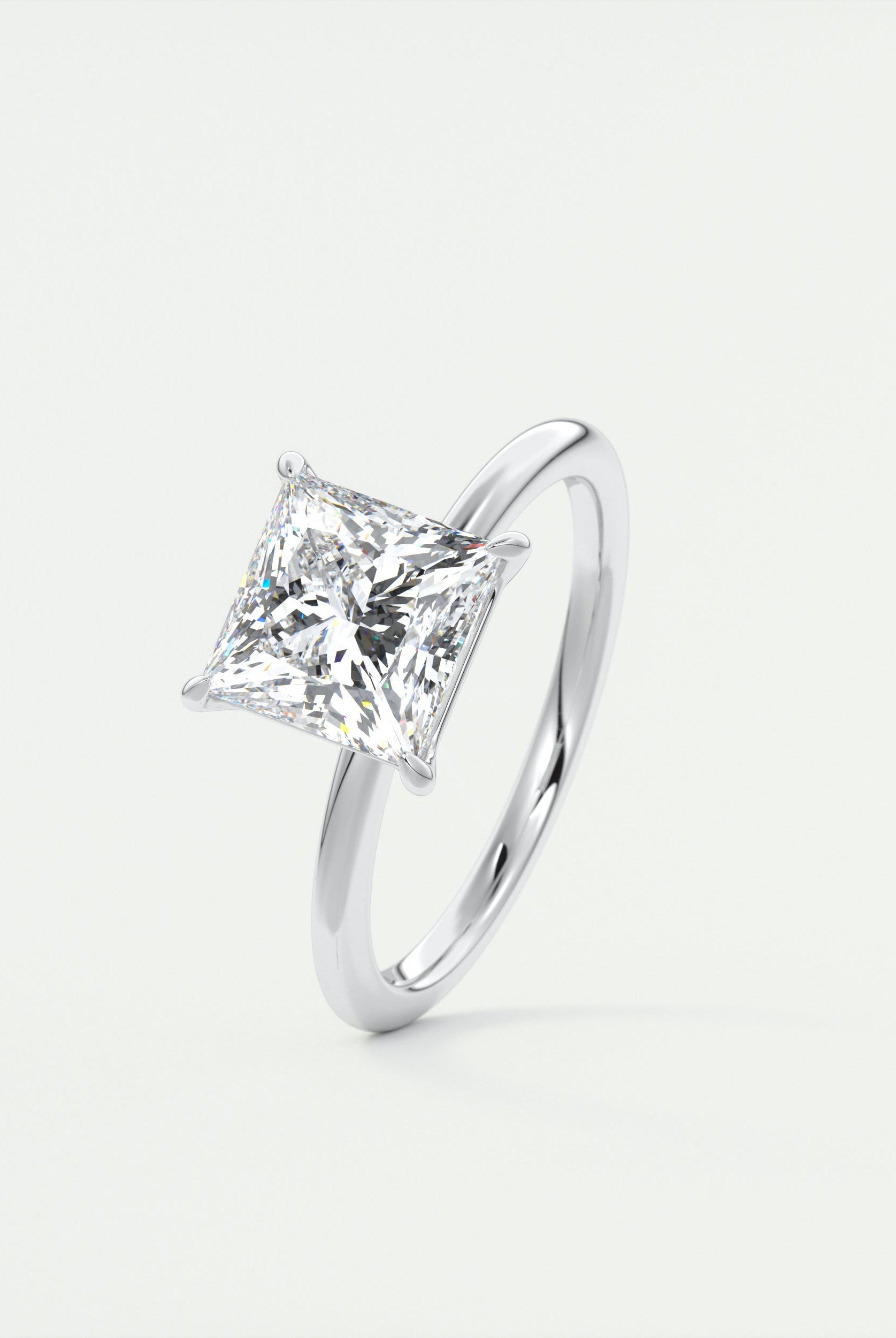 Oval moissanite engagement rings