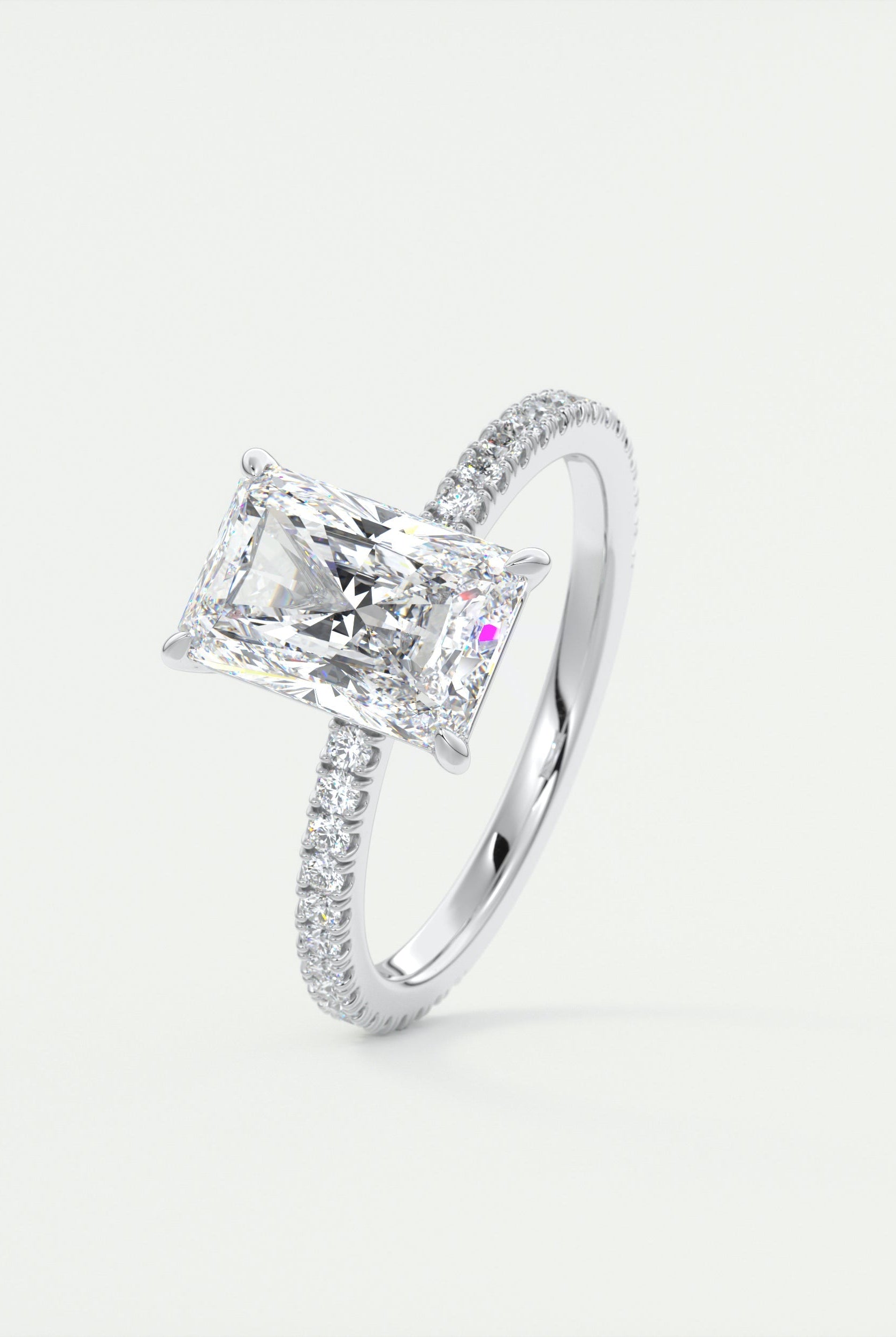 moissanite jewelry with floral-inspired pieces