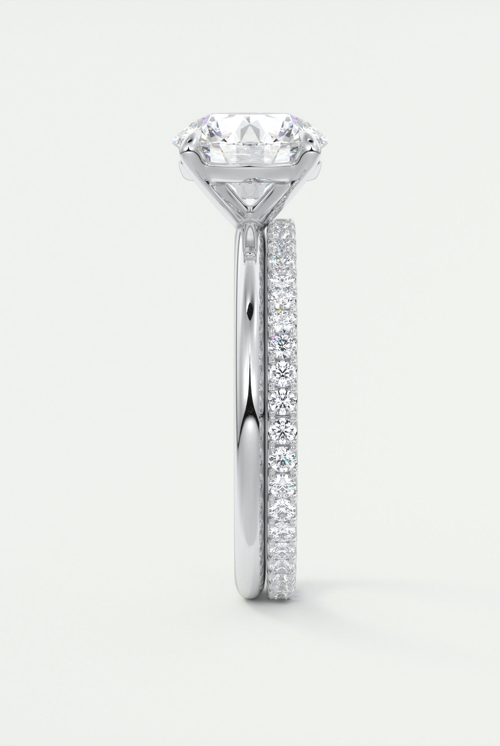 Moissanite wedding jewelry for bride