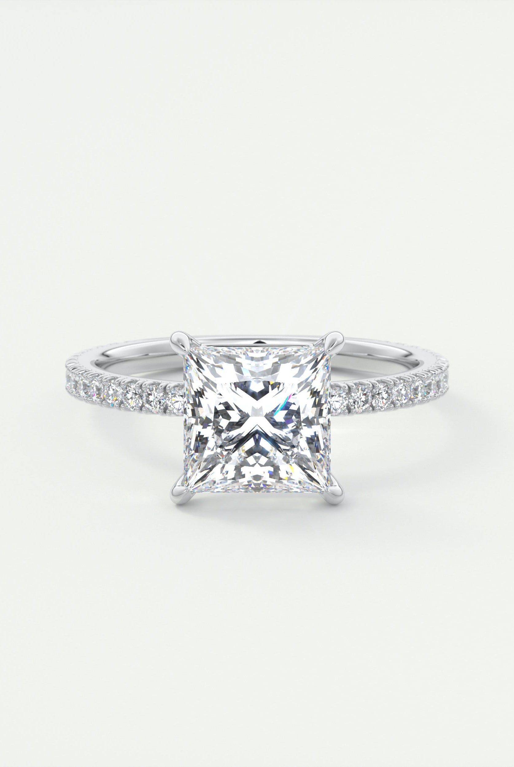 moissanite jewelry with floral-inspired aesthetics