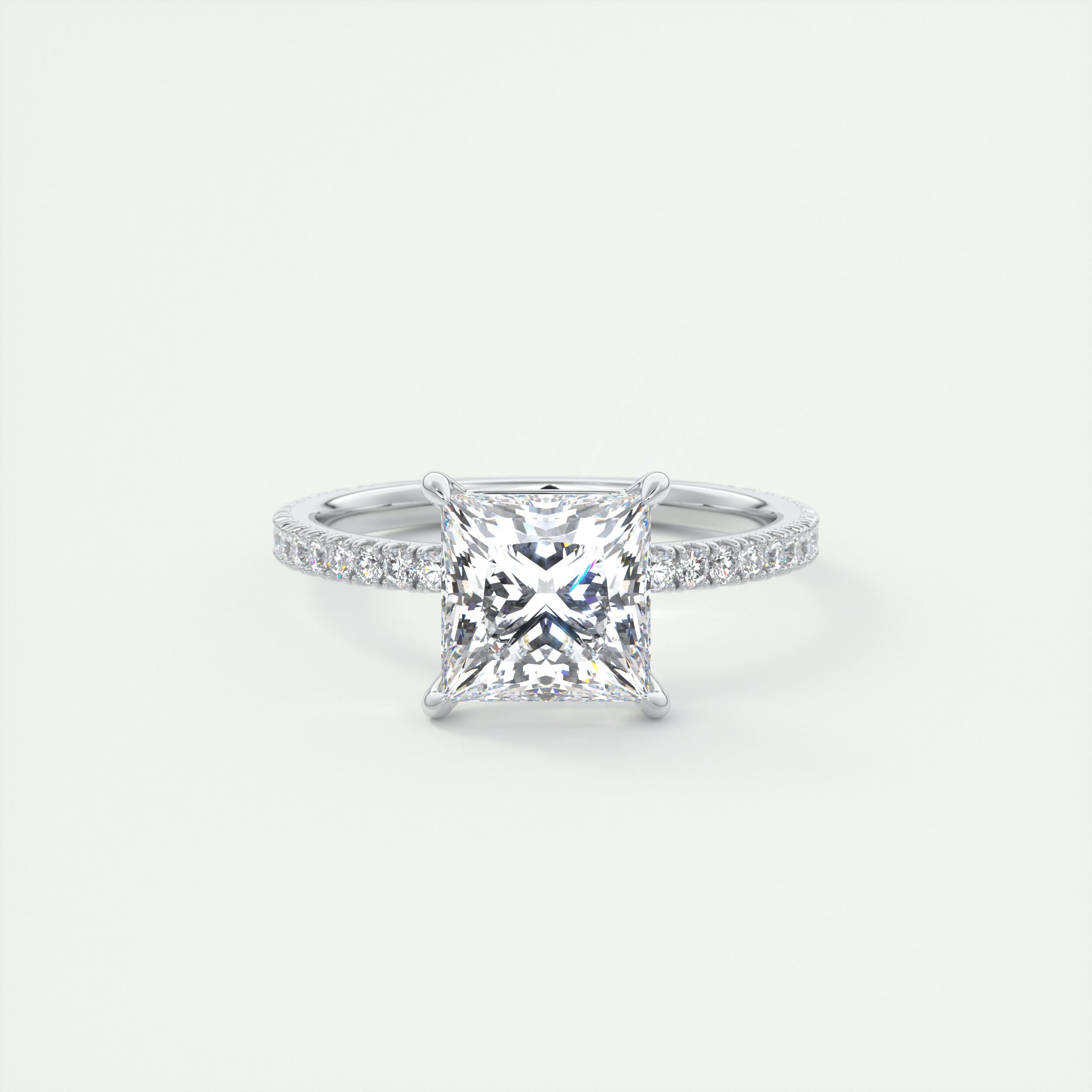 moissanite jewelry with floral-inspired aesthetics