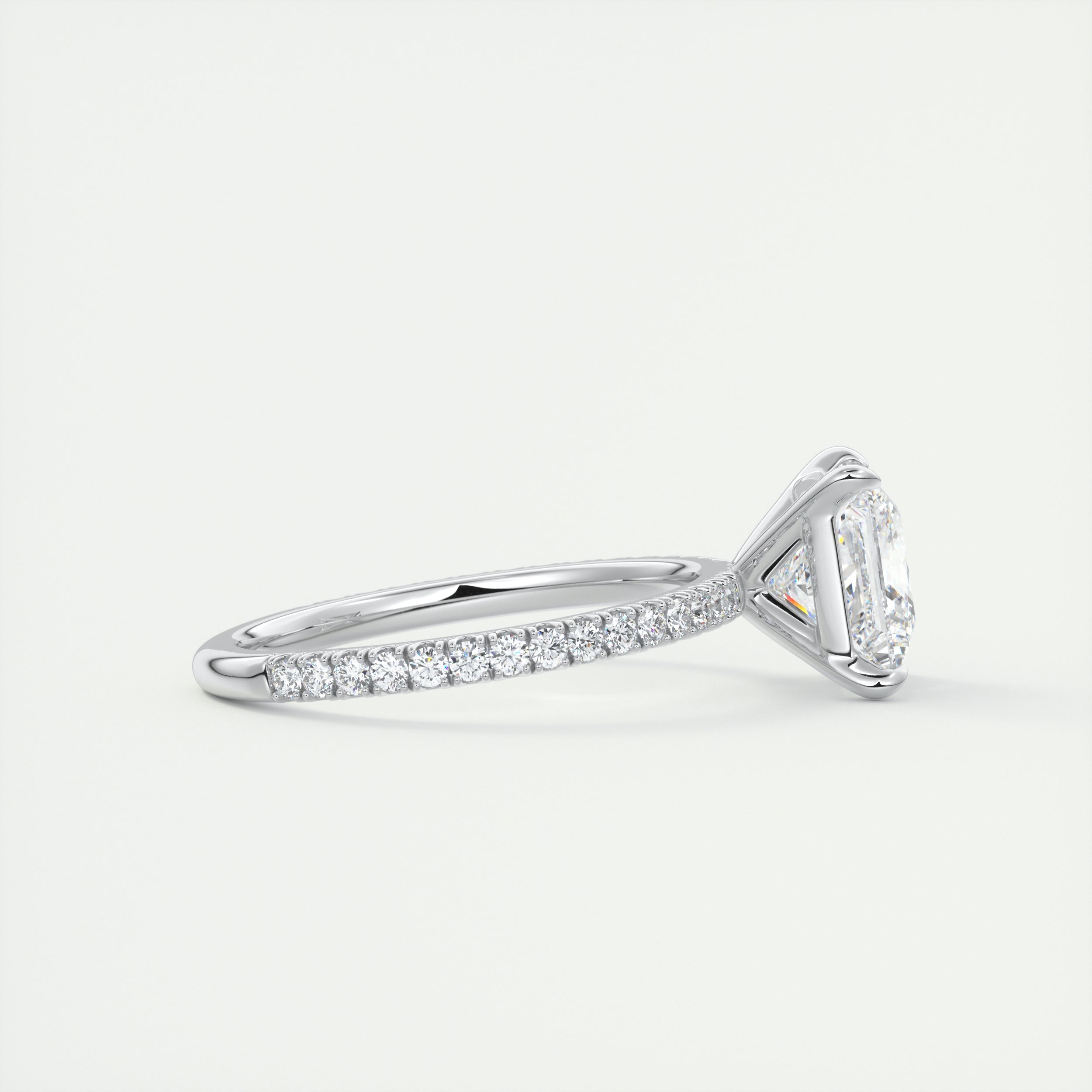 moissanite jewelry with geometric-inspired aesthetics