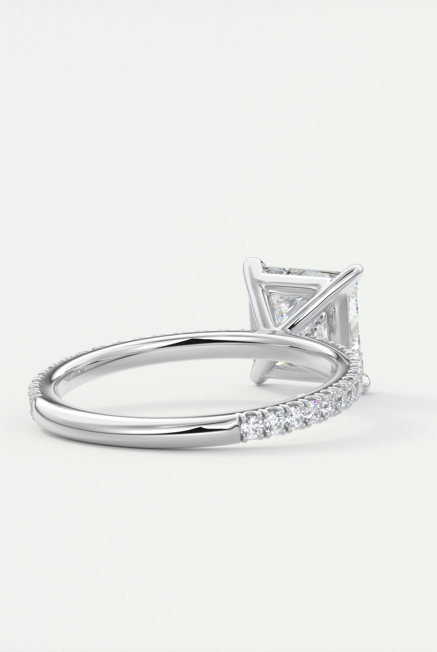 moissanite jewelry with abstract-inspired aesthetics