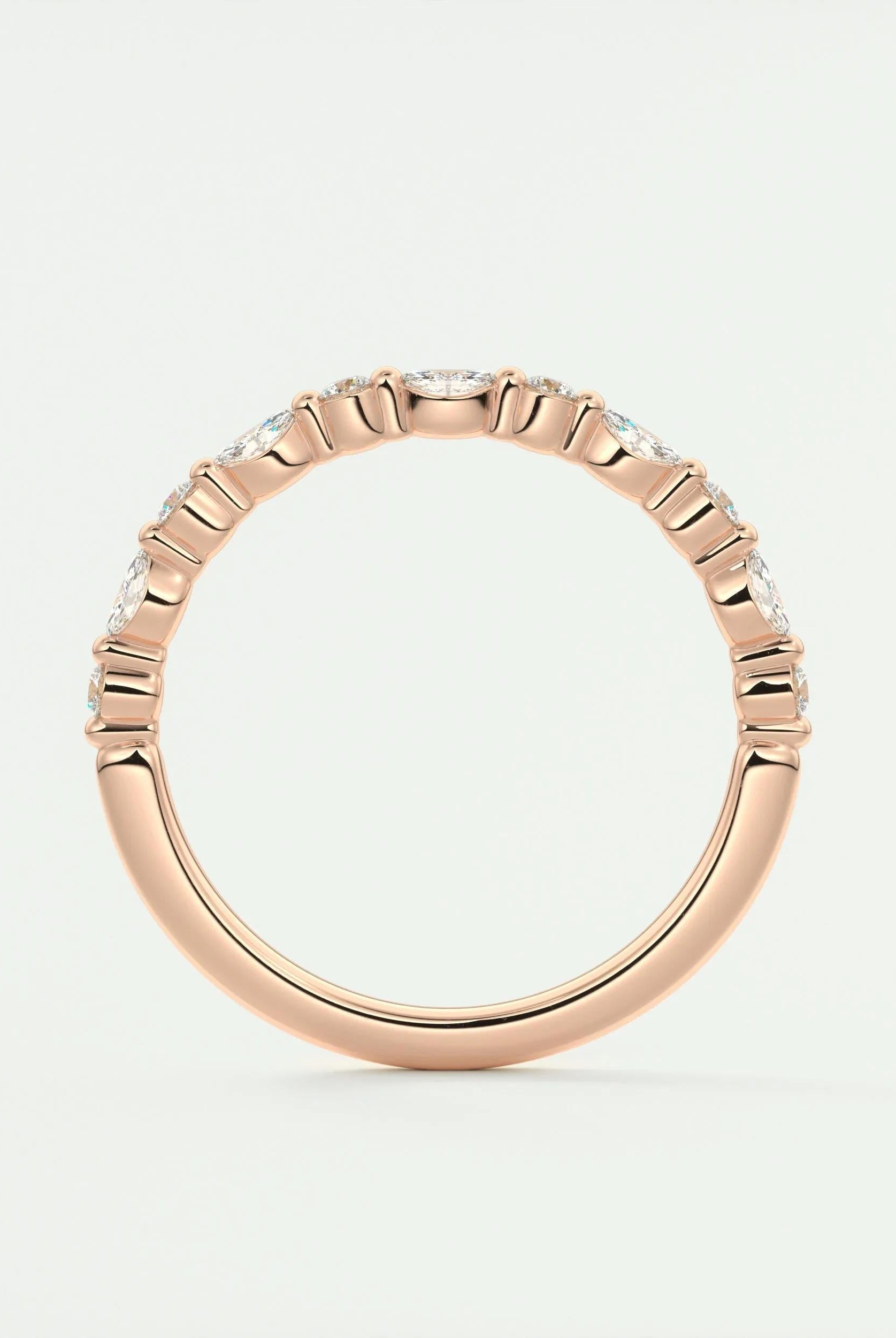 marquise-round-alternative-moissanite-wedding-band
