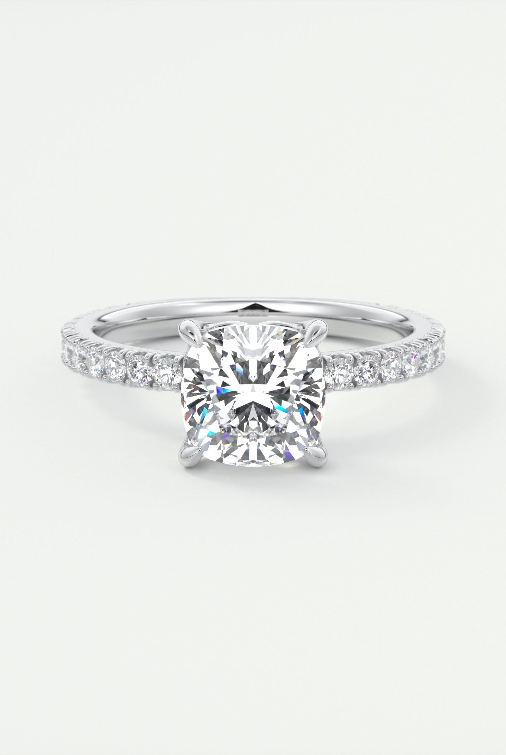 gray moissanite