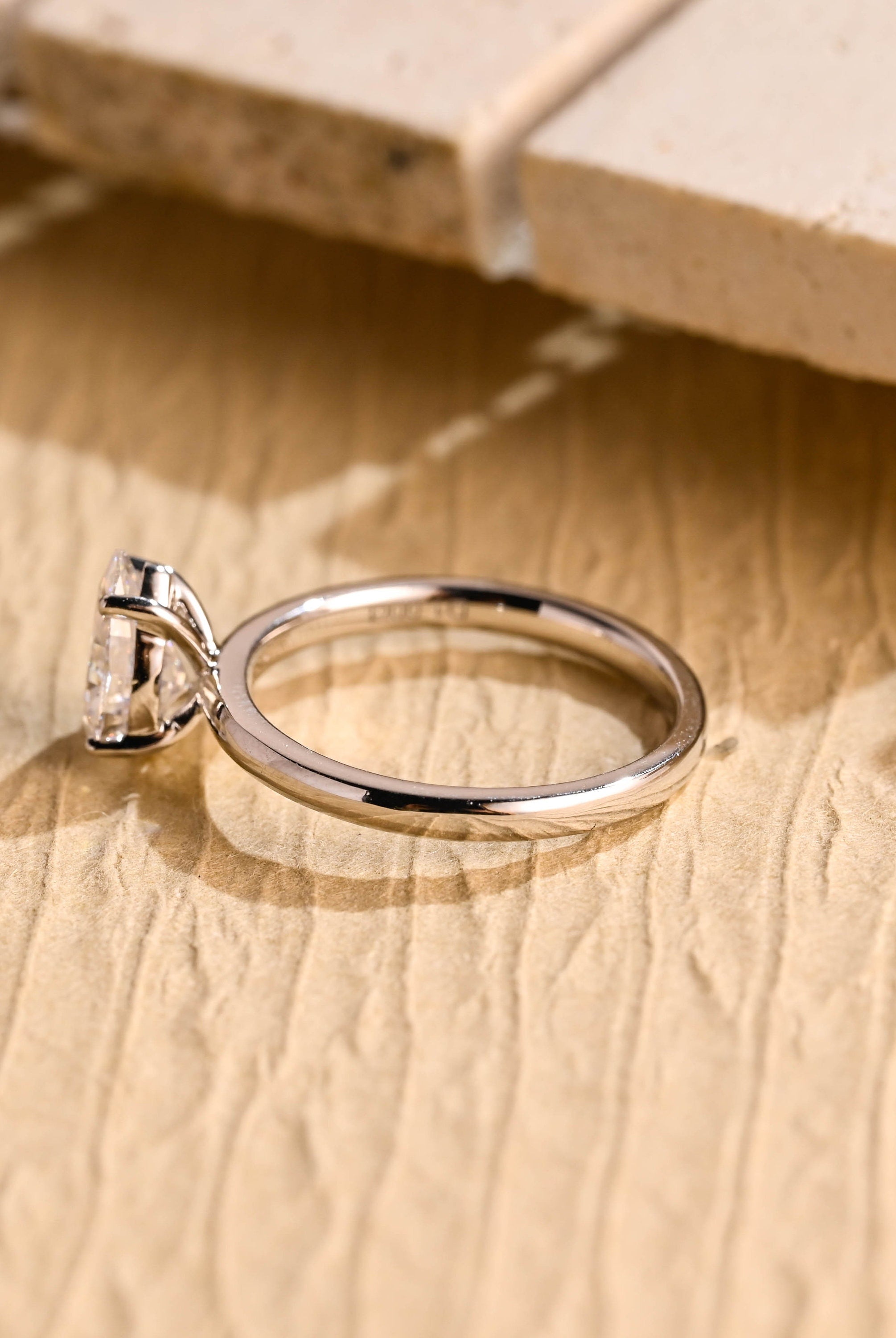 pear engagement ring moissanite USA