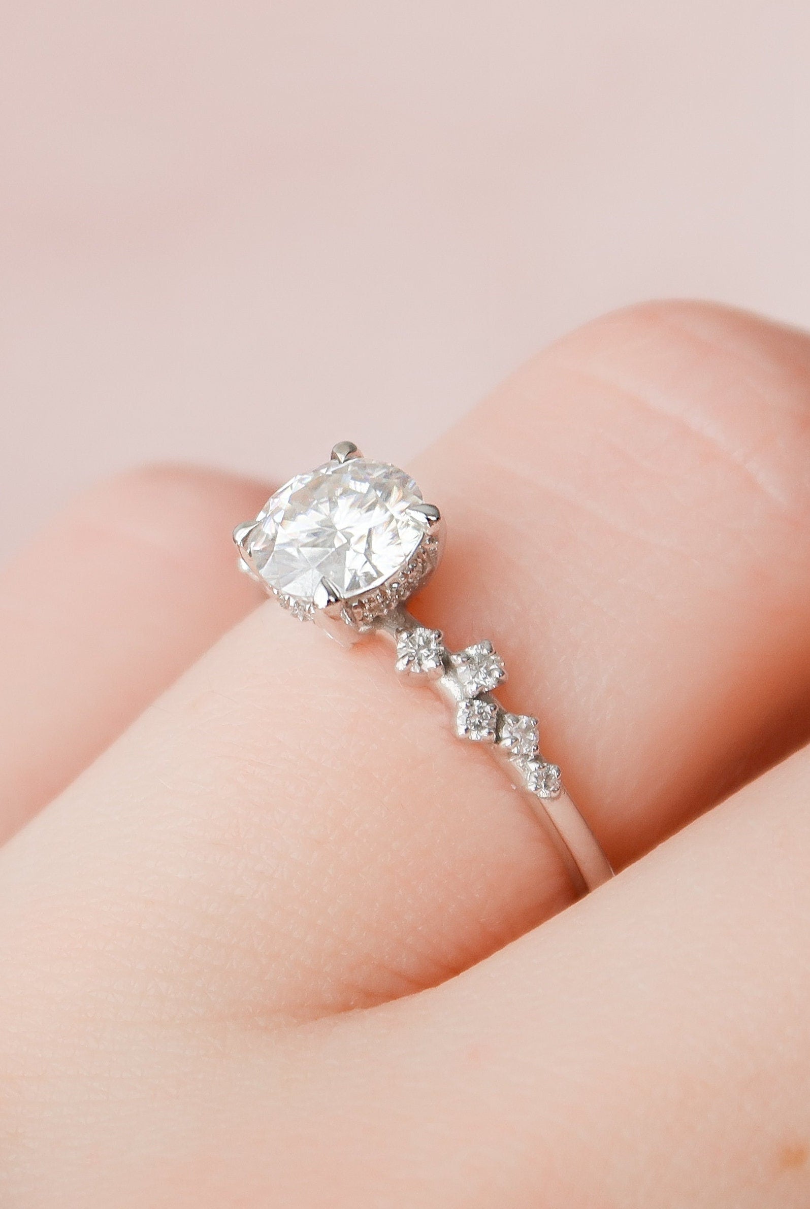 Moissanite Diamond Ring
