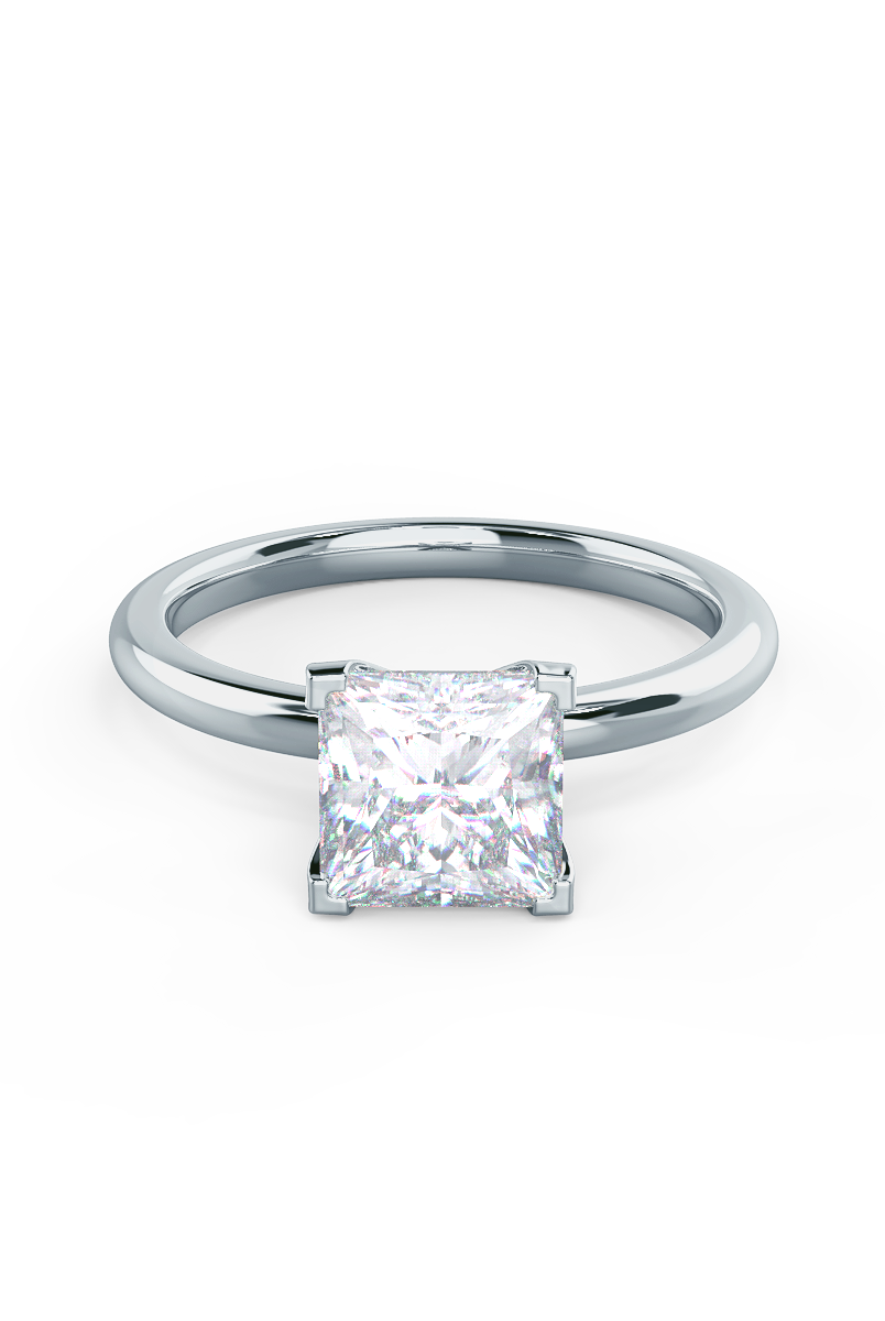 moissanite cluster engagement ring Chicago