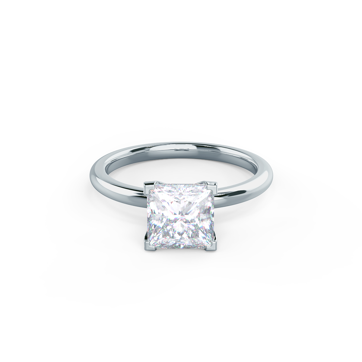 moissanite cluster engagement ring Chicago