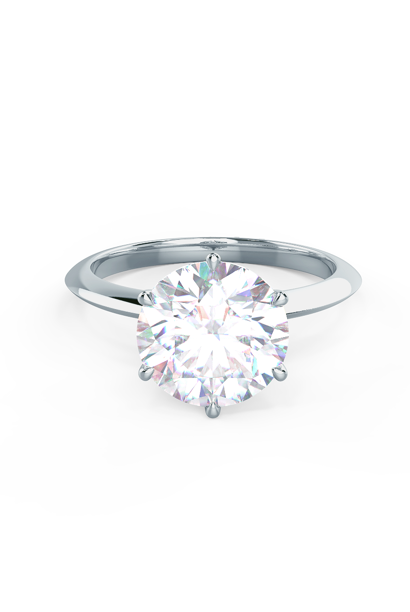moissanite halo engagement ring Chicago