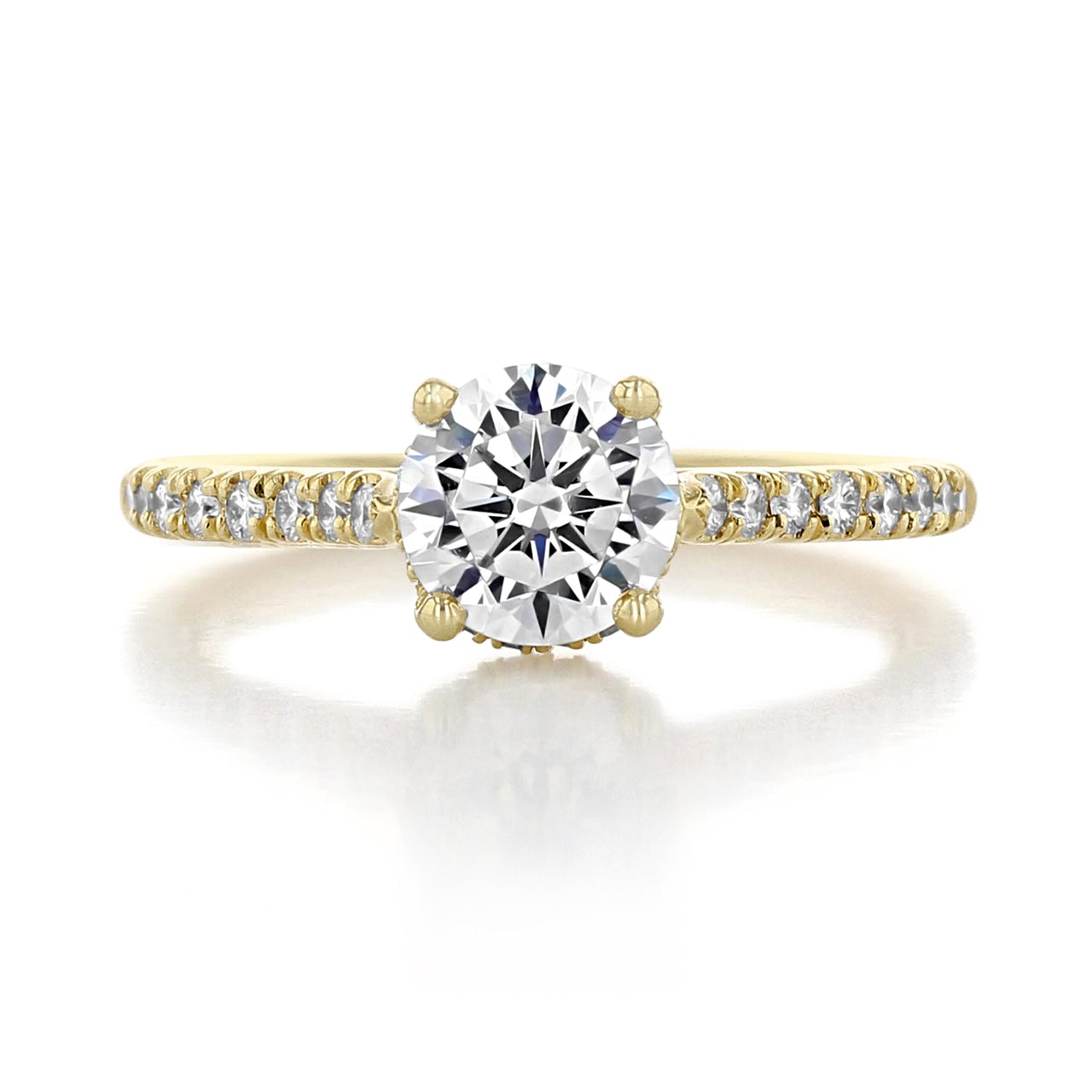 Moissanite wedding set with set promotion