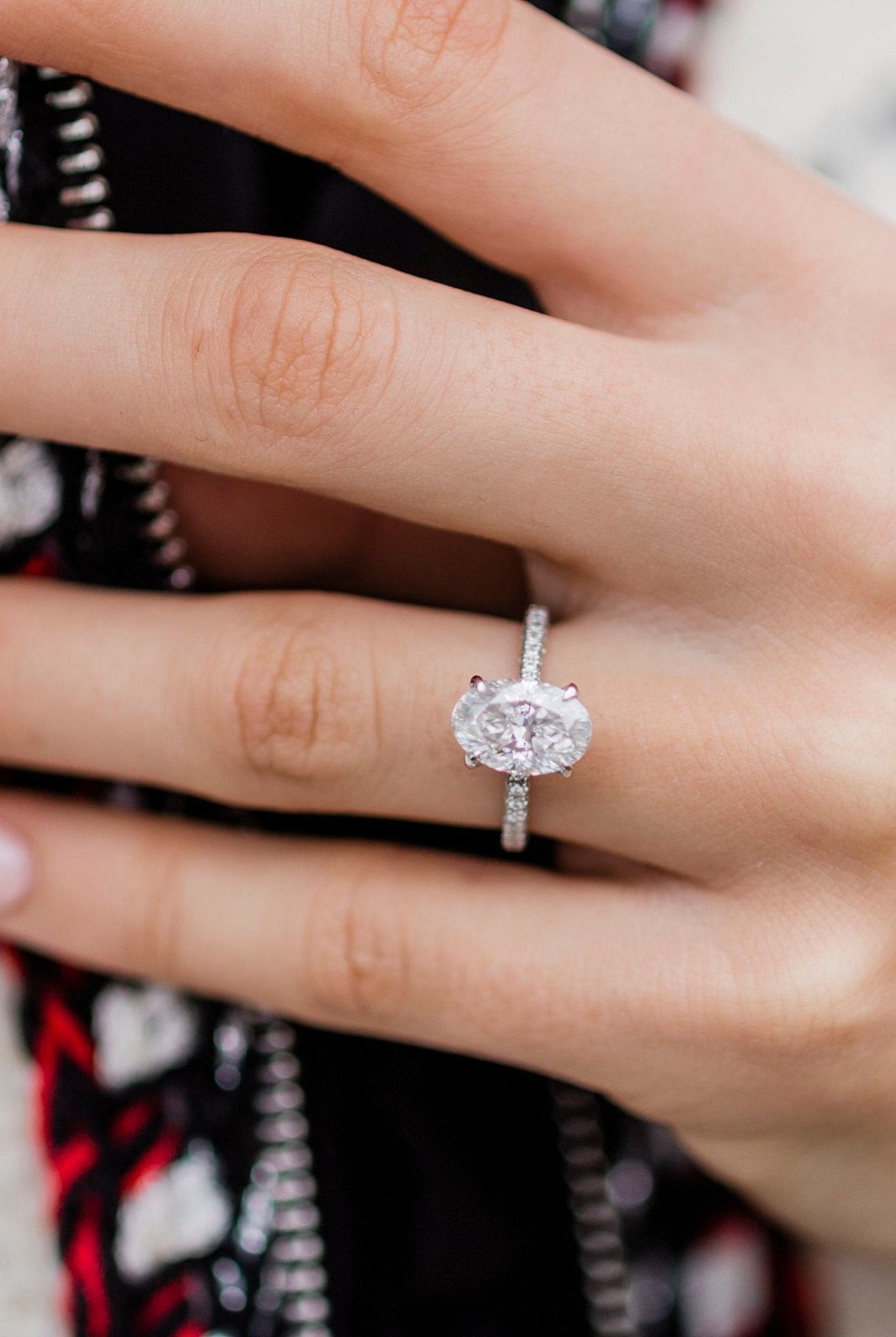 moissanite emerald cut ring