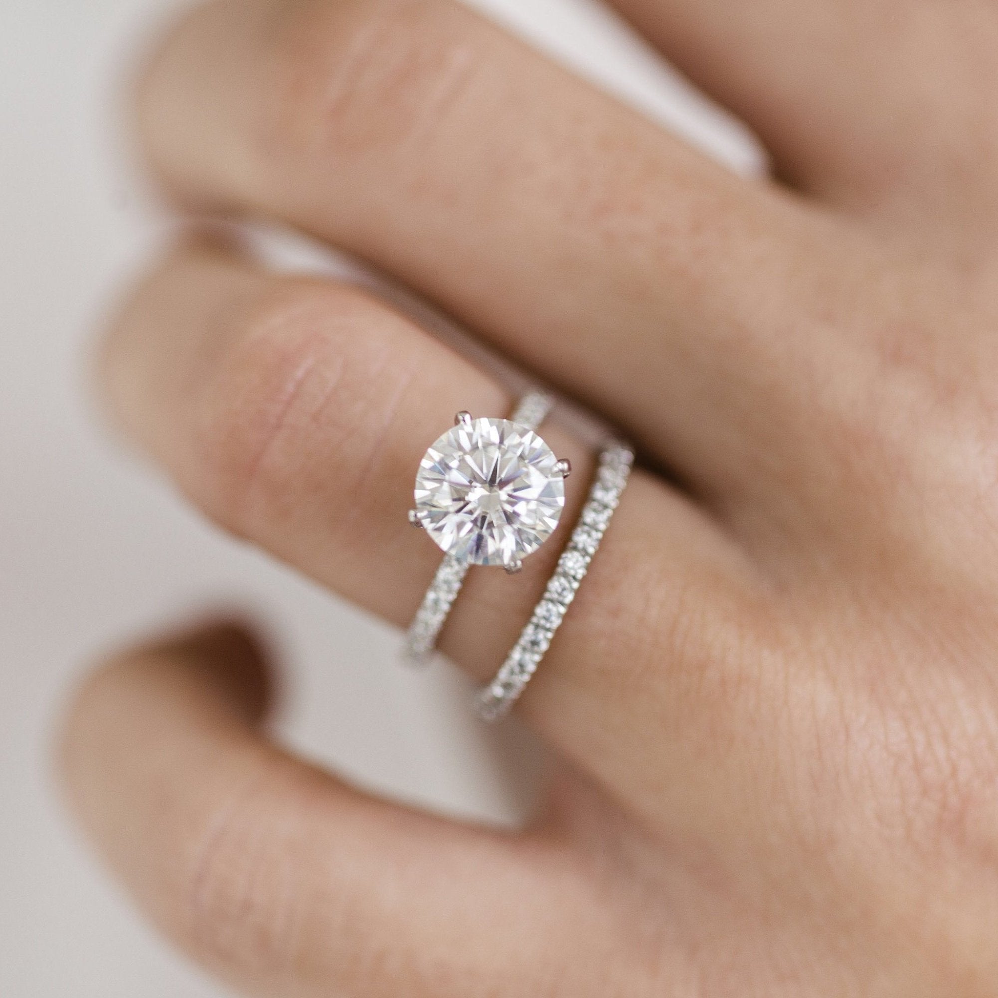 Trending moissanite engagement rings