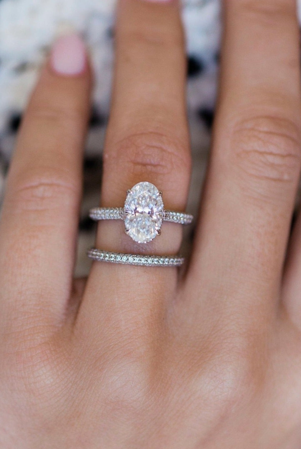 Luxury moissanite engagement rings