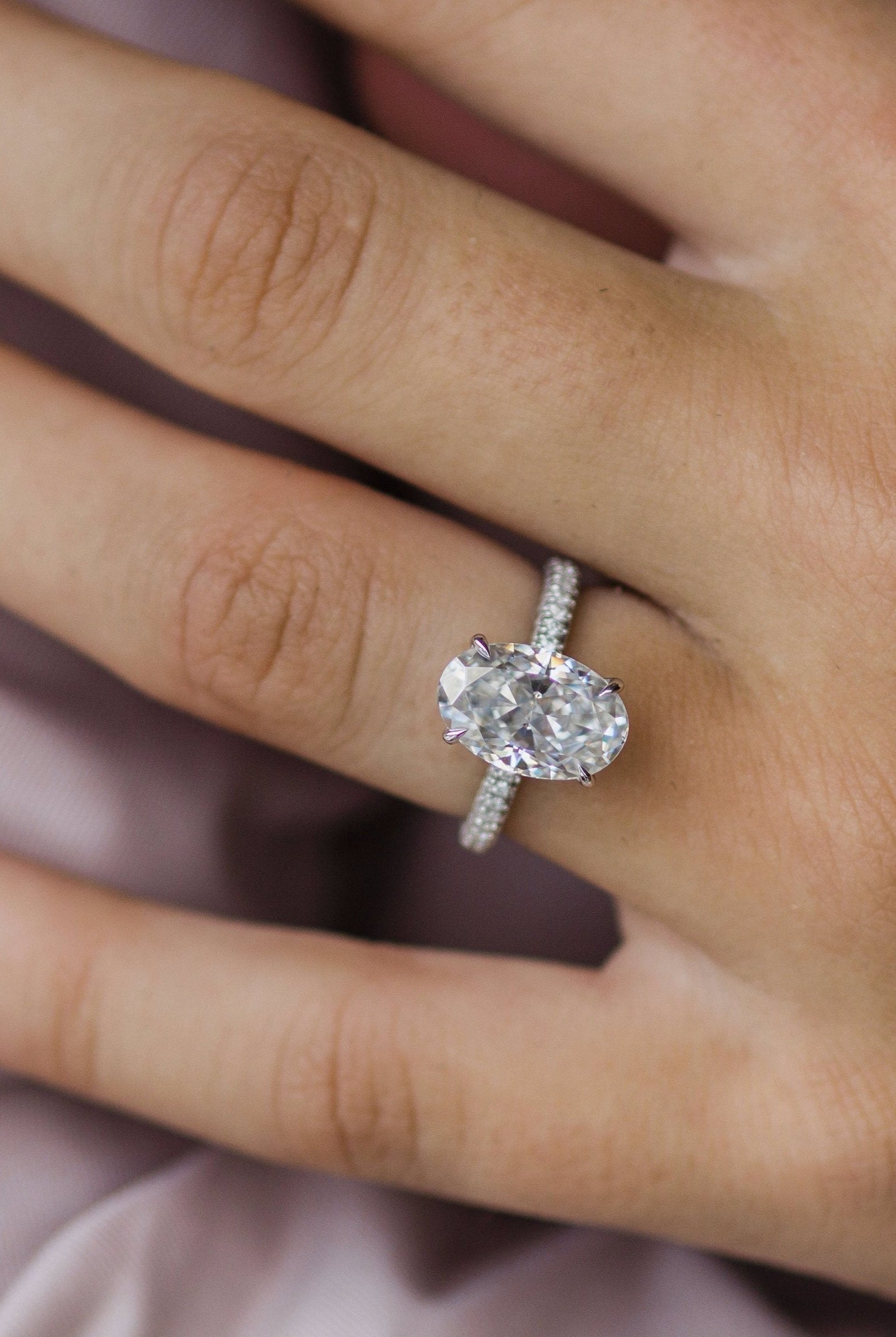 Intricate moissanite designs