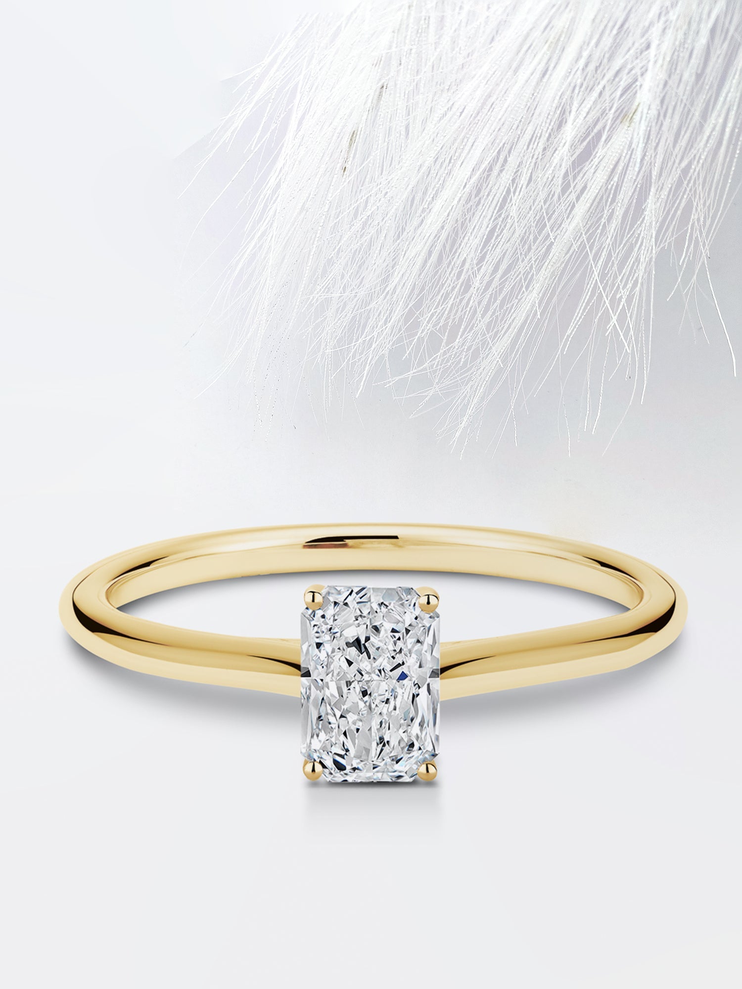 Radiant Diamond Moissanite Engagement Ring For Women