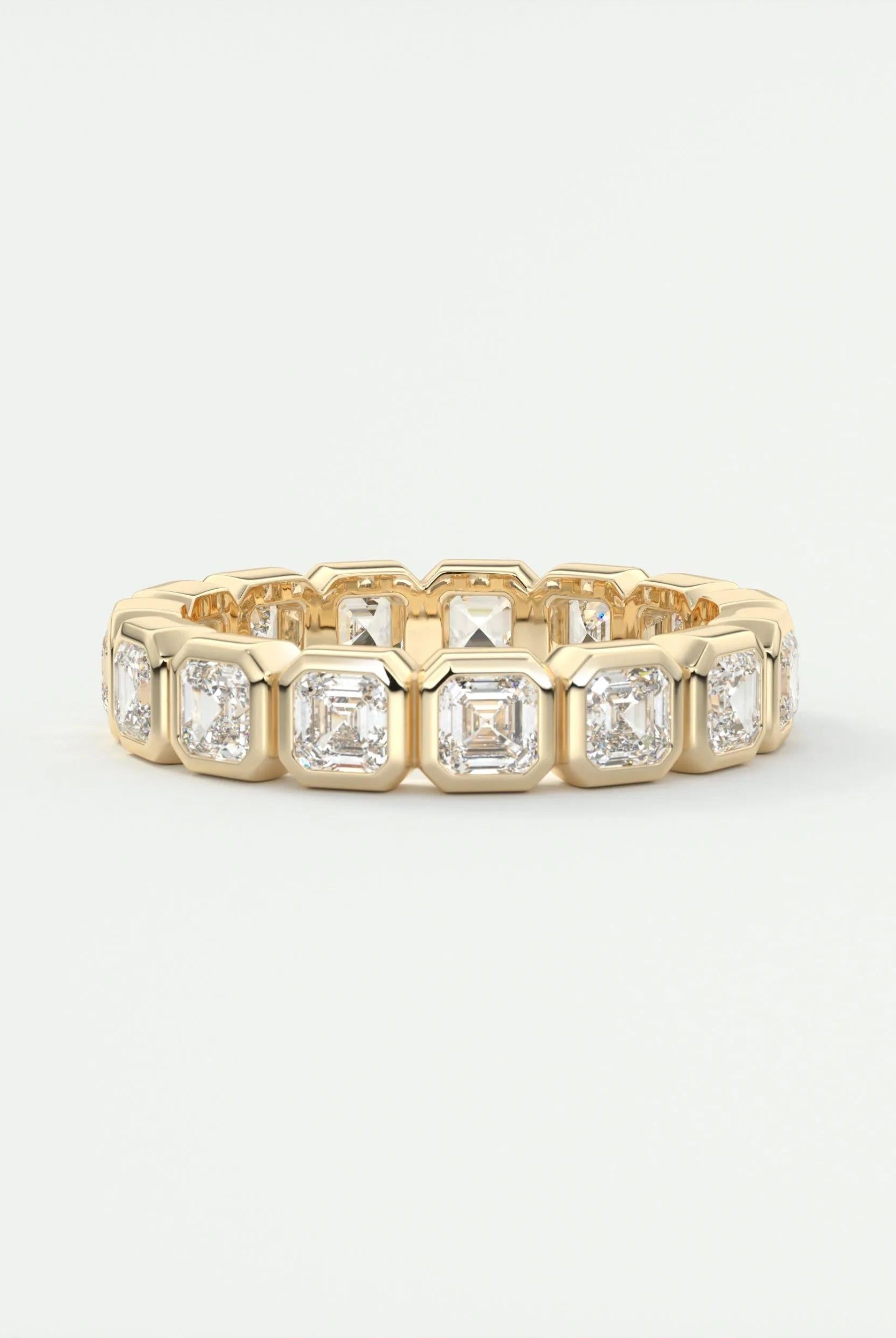 asscher-cut-full-bezel-moissanite-bridal-wedding-band