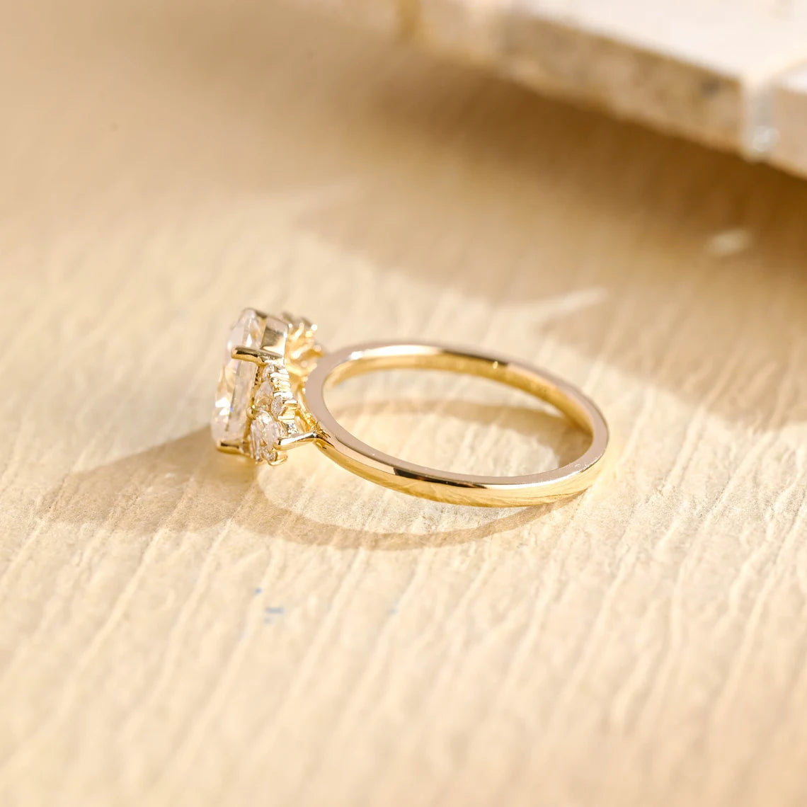 Oval Cut Moissanite Engagement Ring