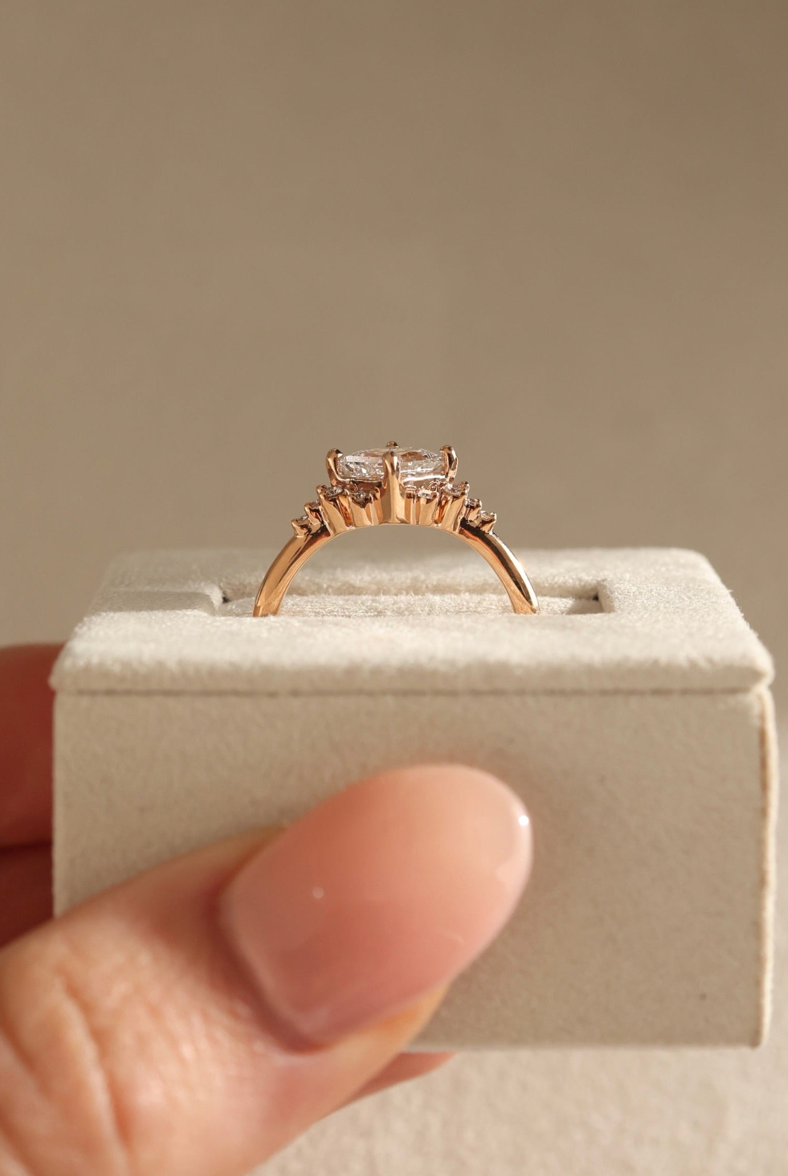 Princess Cut Cluster Ring