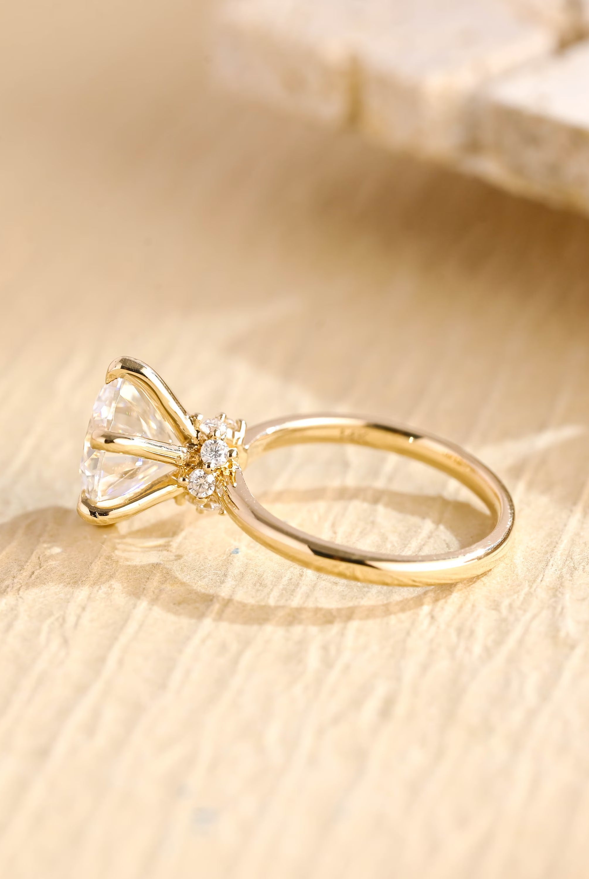 Hidden Halo Moissanite Ring