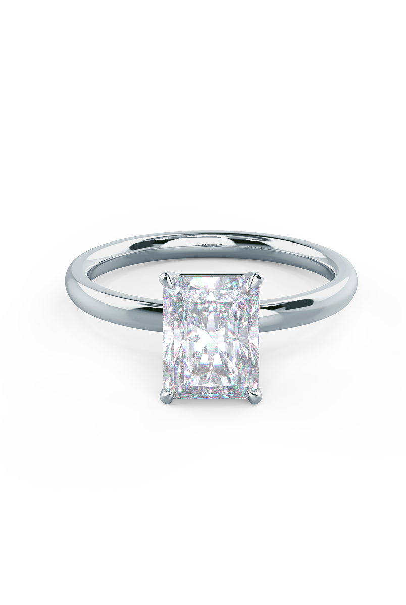 Moissanite cushion cut eternity ring New York