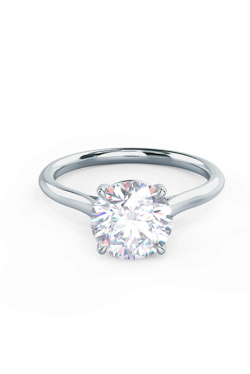 White gold moissanite engagement rings