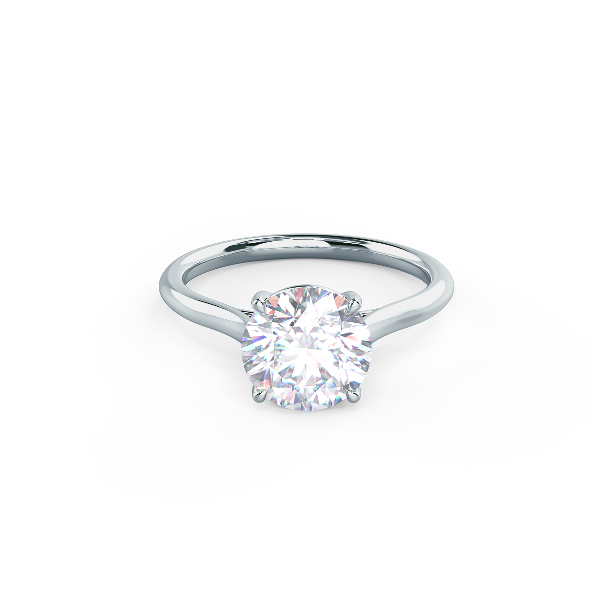 White gold moissanite engagement rings