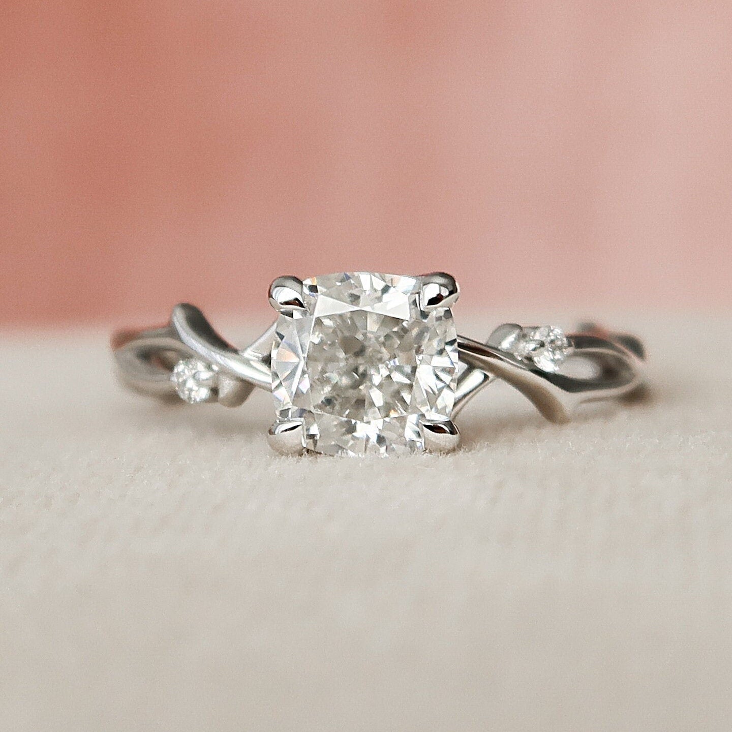 Vintage Inspired Moissanite Ring