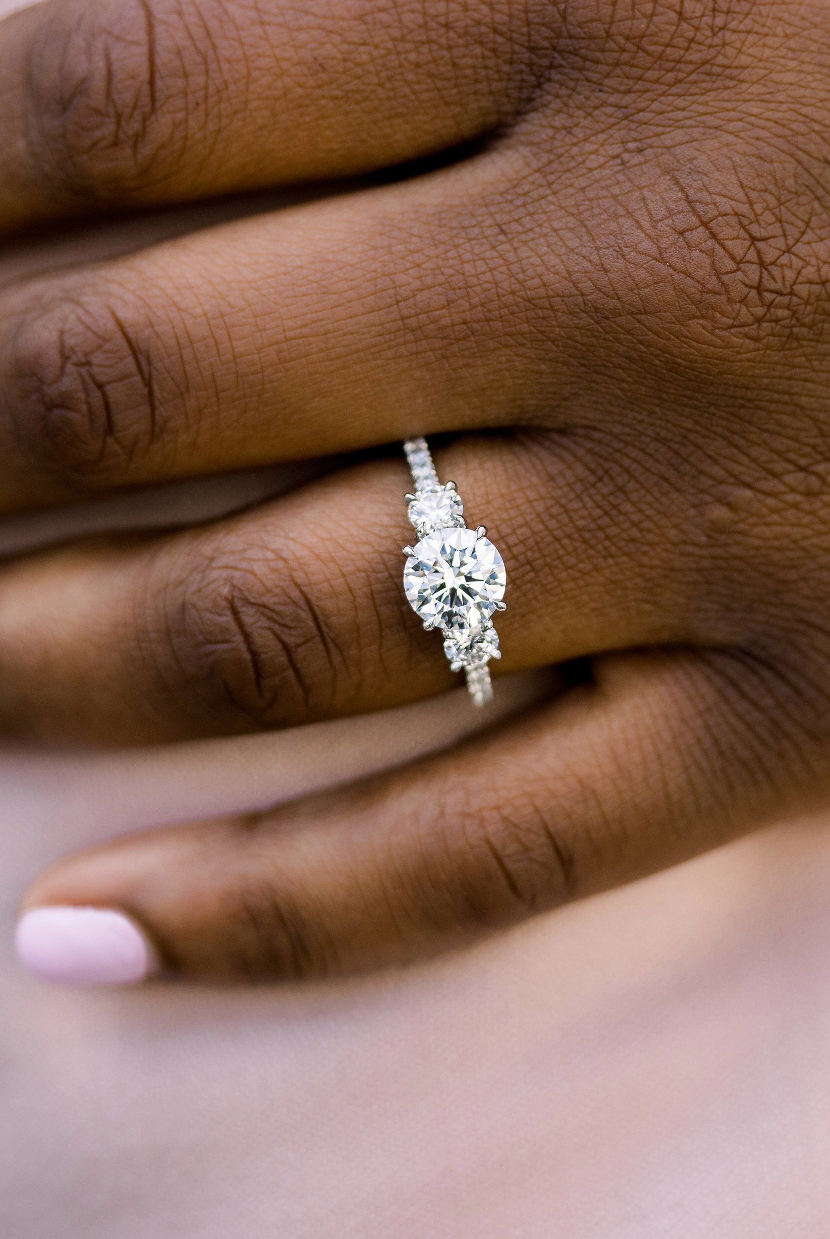 Round Brilliant Moissanite Ring