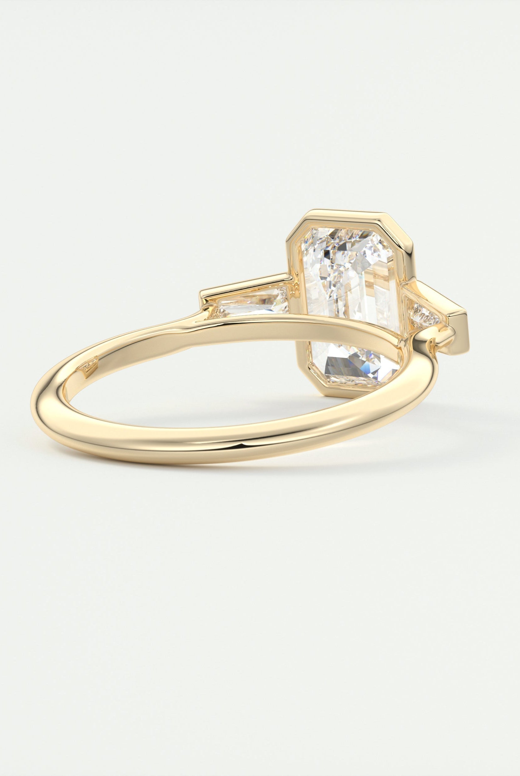 Three Stone Moissanite Ring