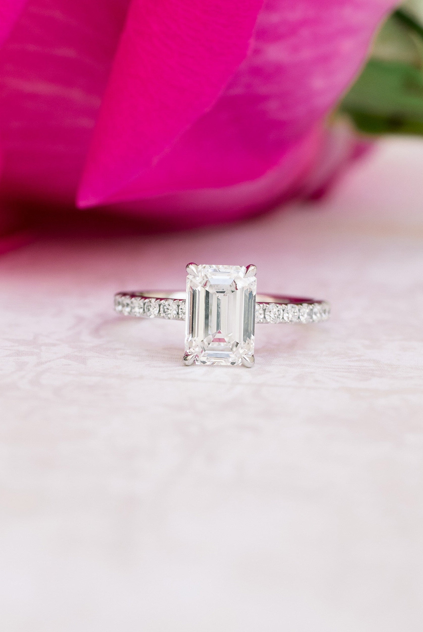 Moissanite Engagement Ring for Her