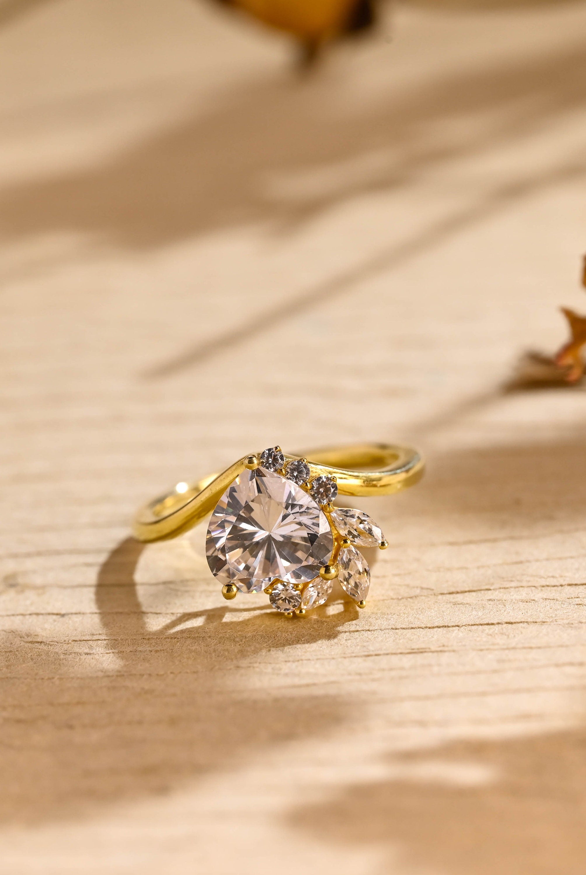 2 Carat Heart Shaped Moissanite Ring