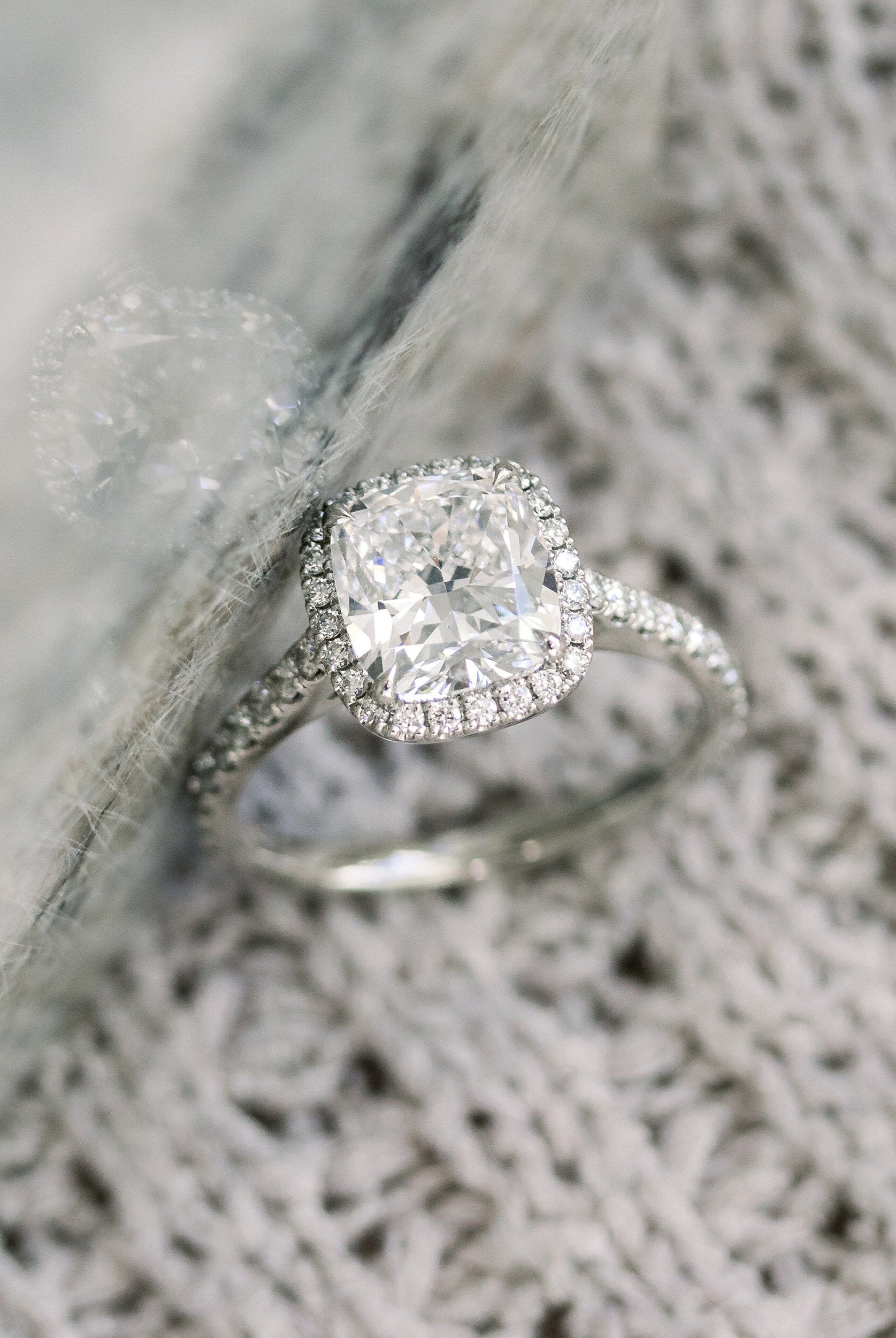 Pave Moissanite Ring