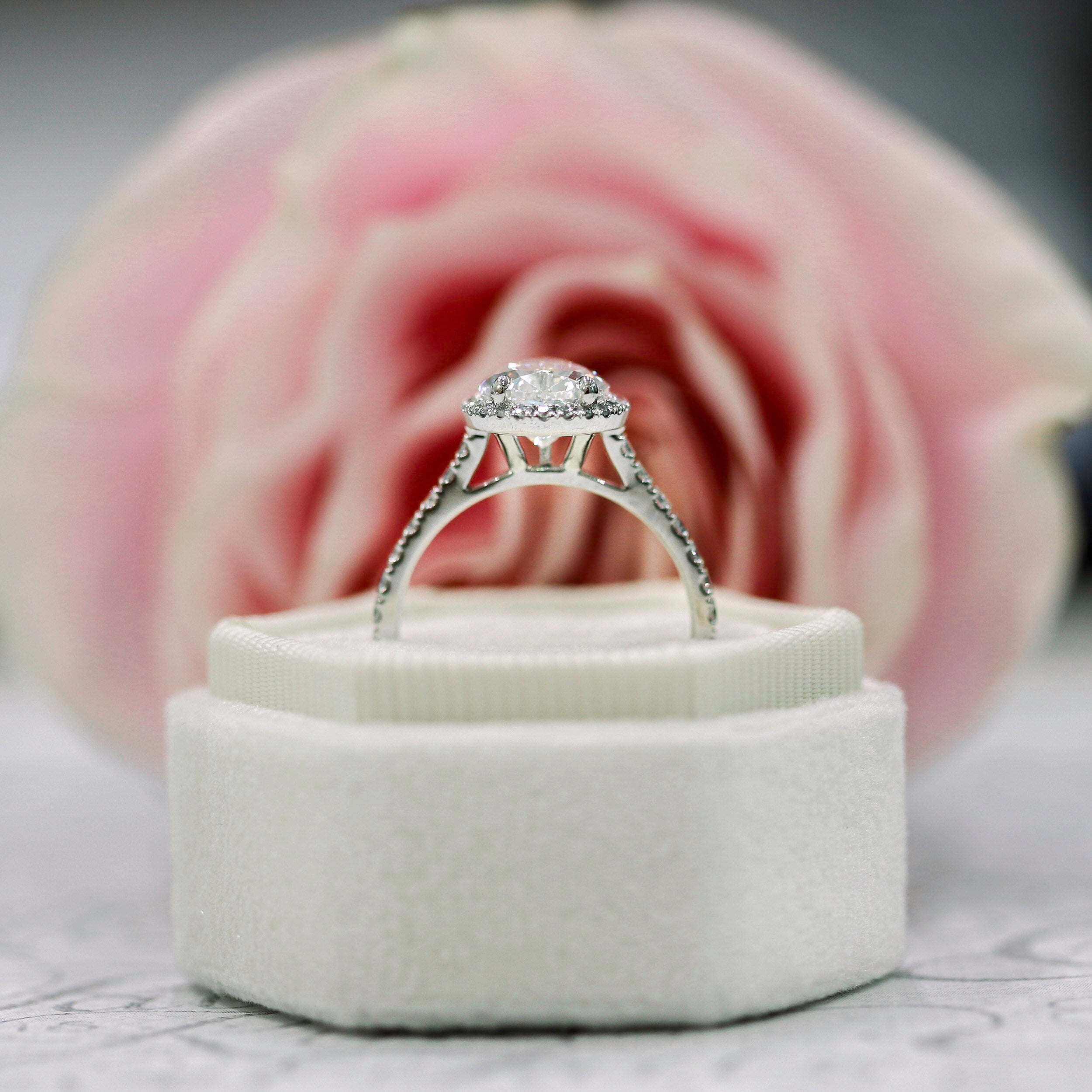 Halo Engagement Ring